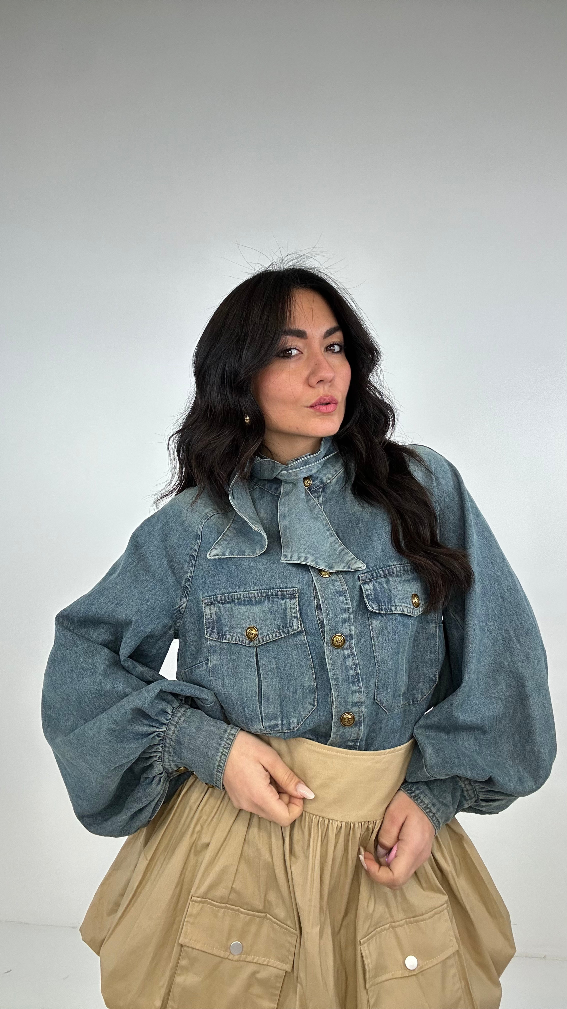 Camicia BOTTON DENIM - JEANS