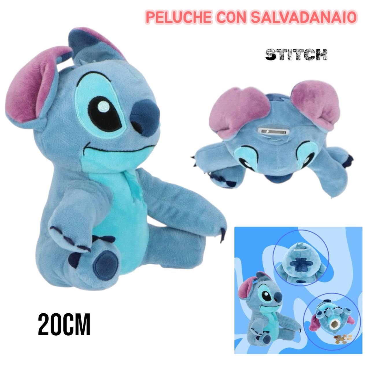 Peluche SALVADANAIO 20CM - AZZURRO