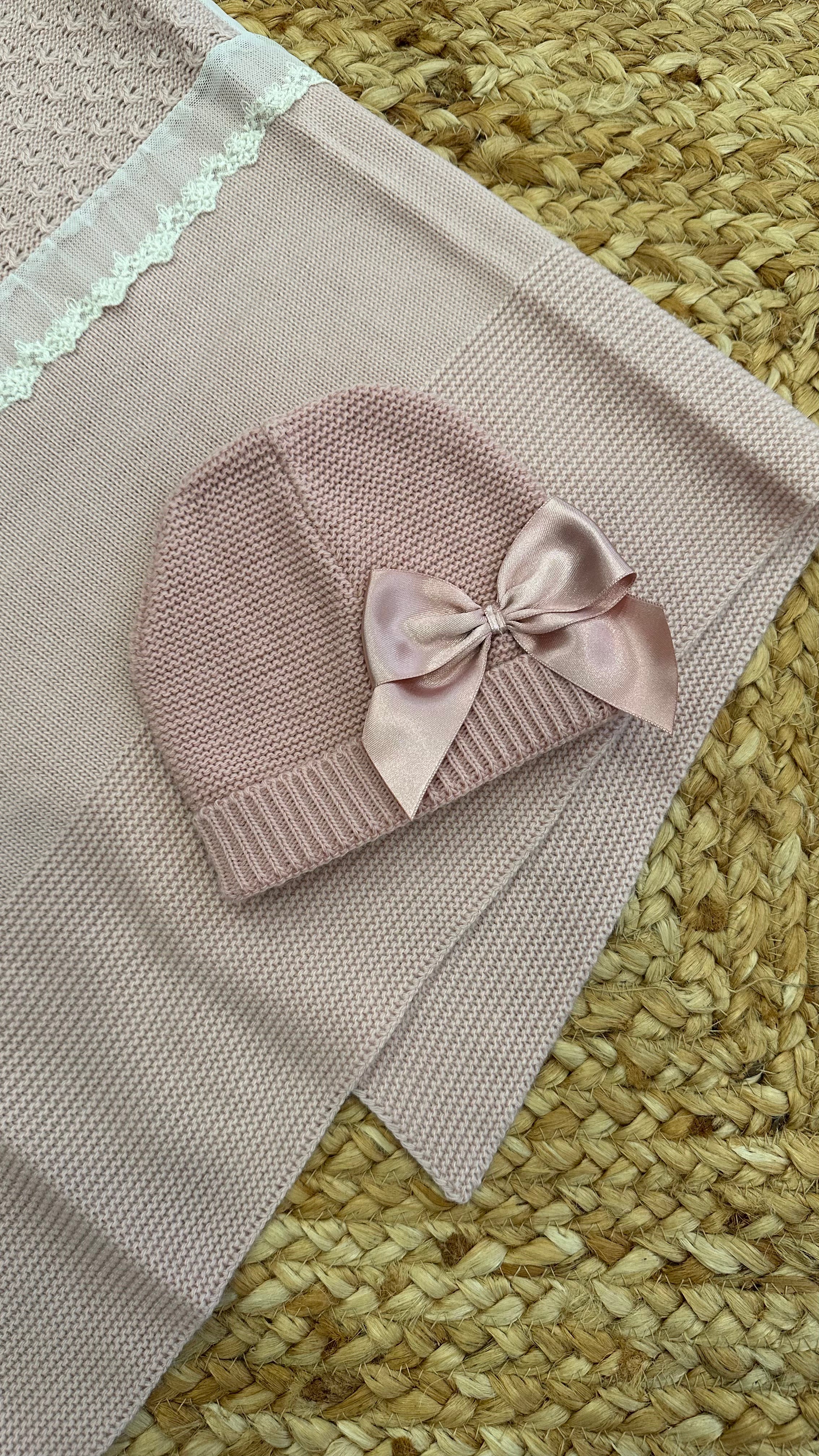 Cappellino FRUIT CON FIOCCO 0-3M - ROSA