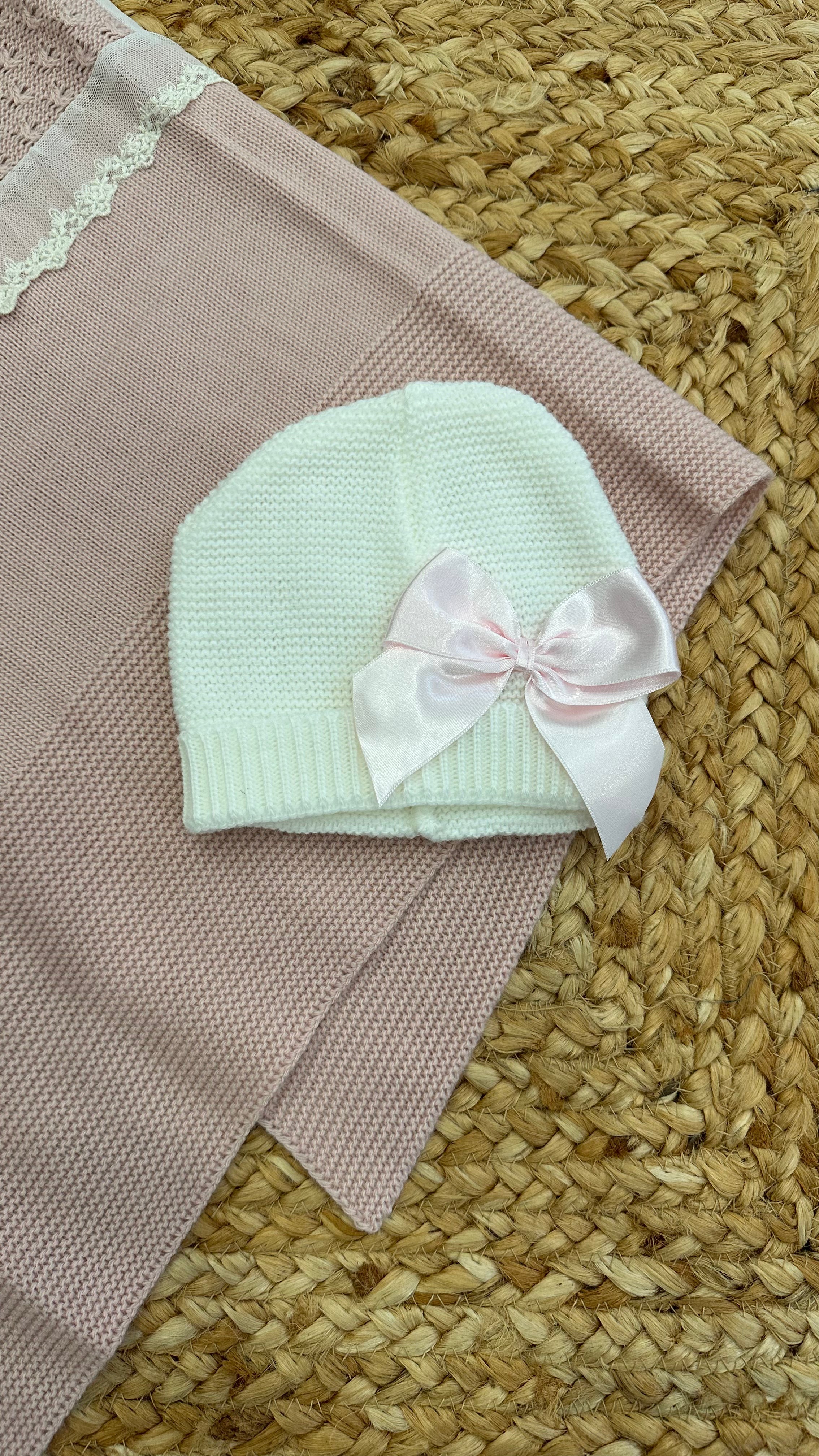 Cappellino FRUIT CON FIOCCO 0-3M - PANNA
