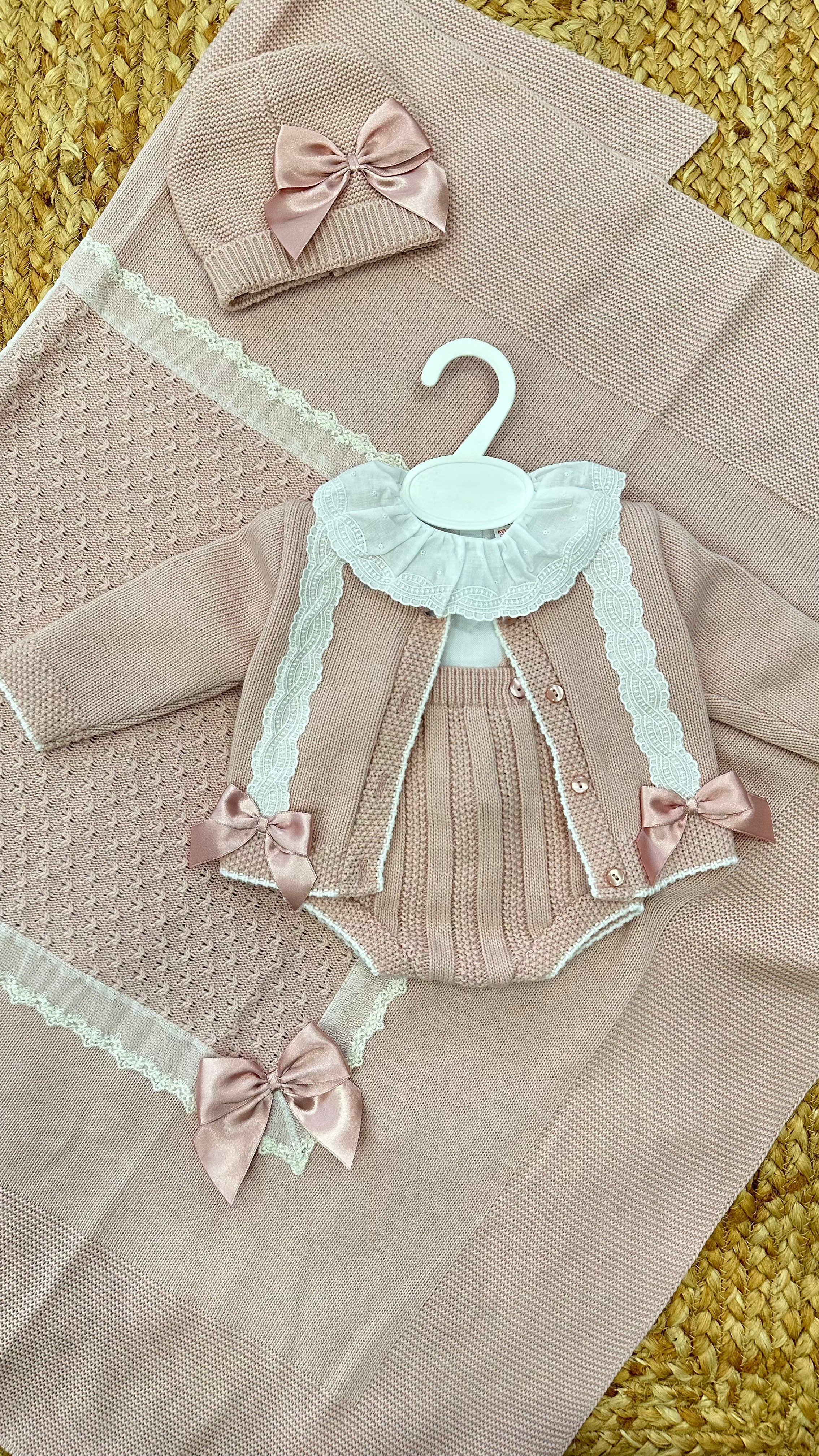 Pagliaccetto CON CARDIGAN 0-3 - ROSA