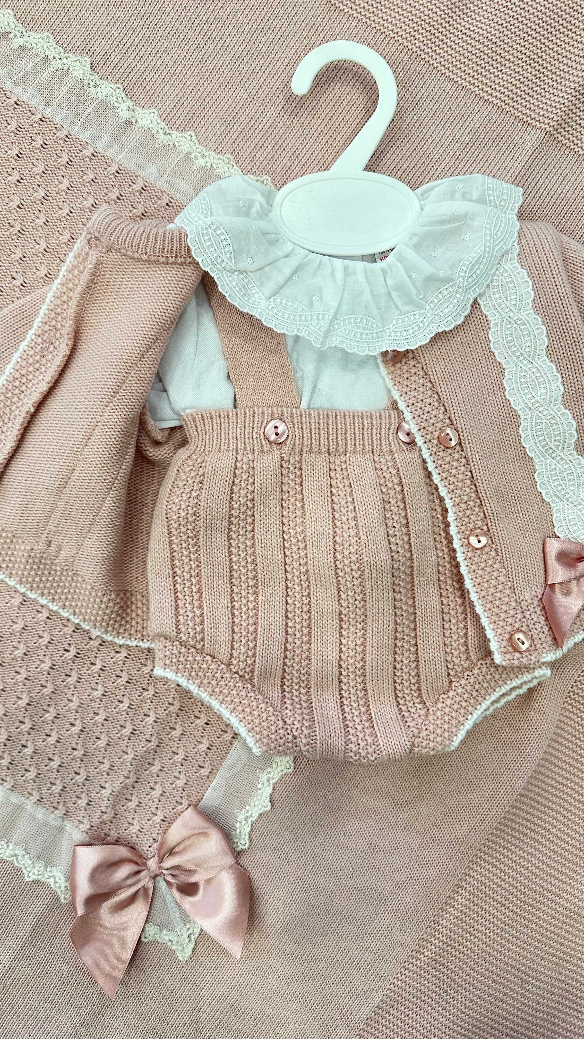 Pagliaccetto CON CARDIGAN 0-3 - ROSA