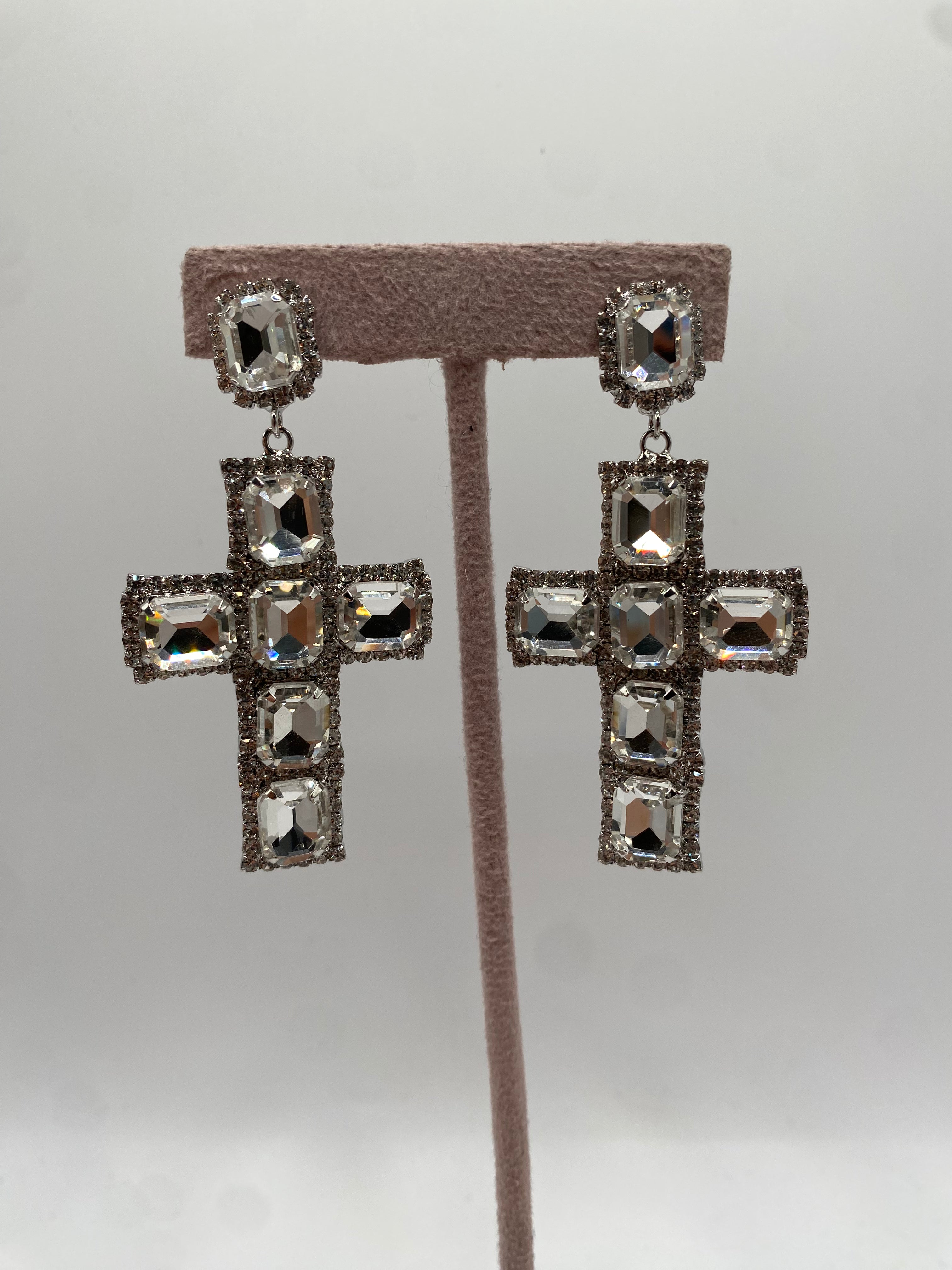 Orecchino CROCE - ARGENTO