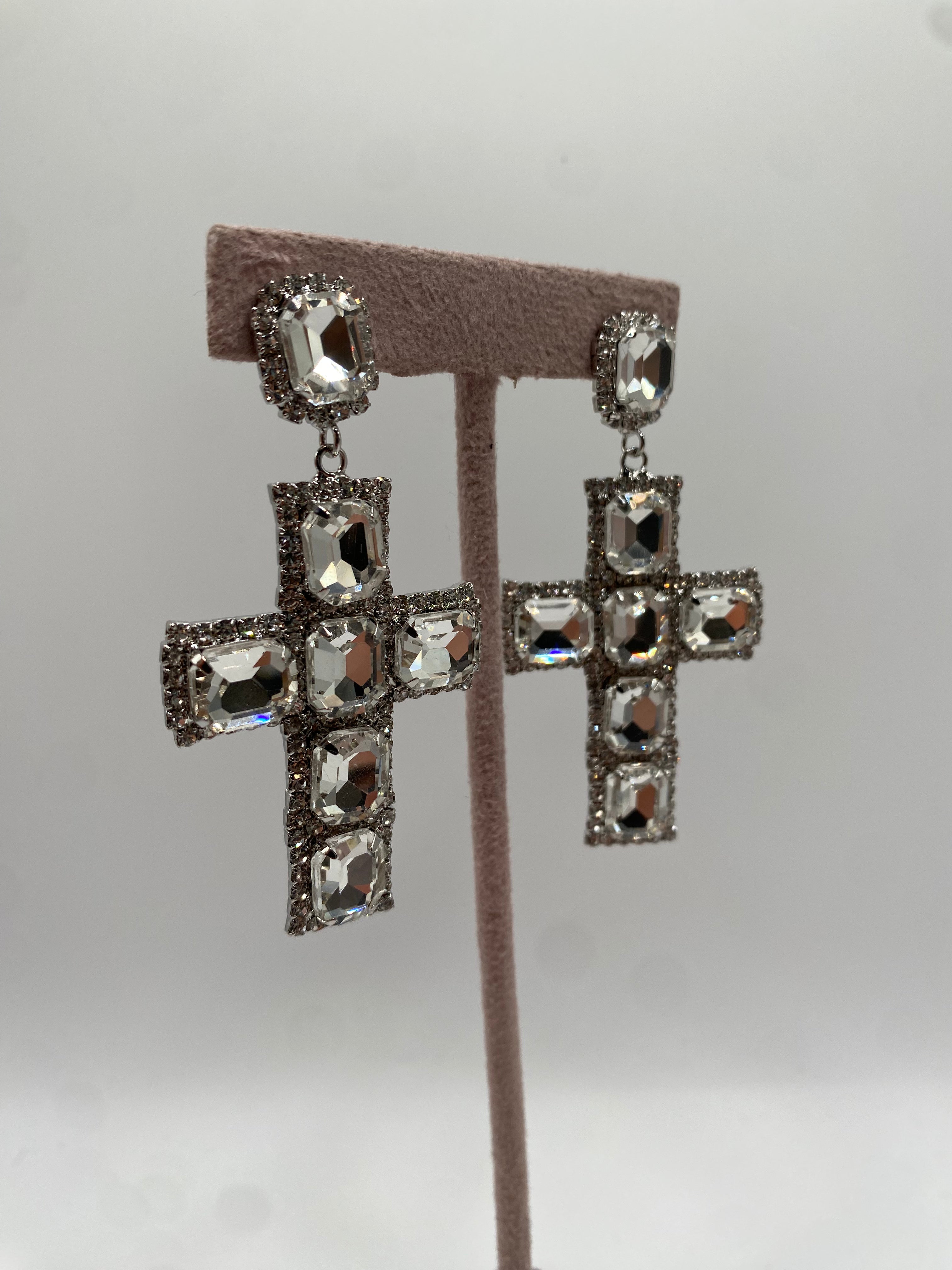 Orecchino CROCE - ARGENTO