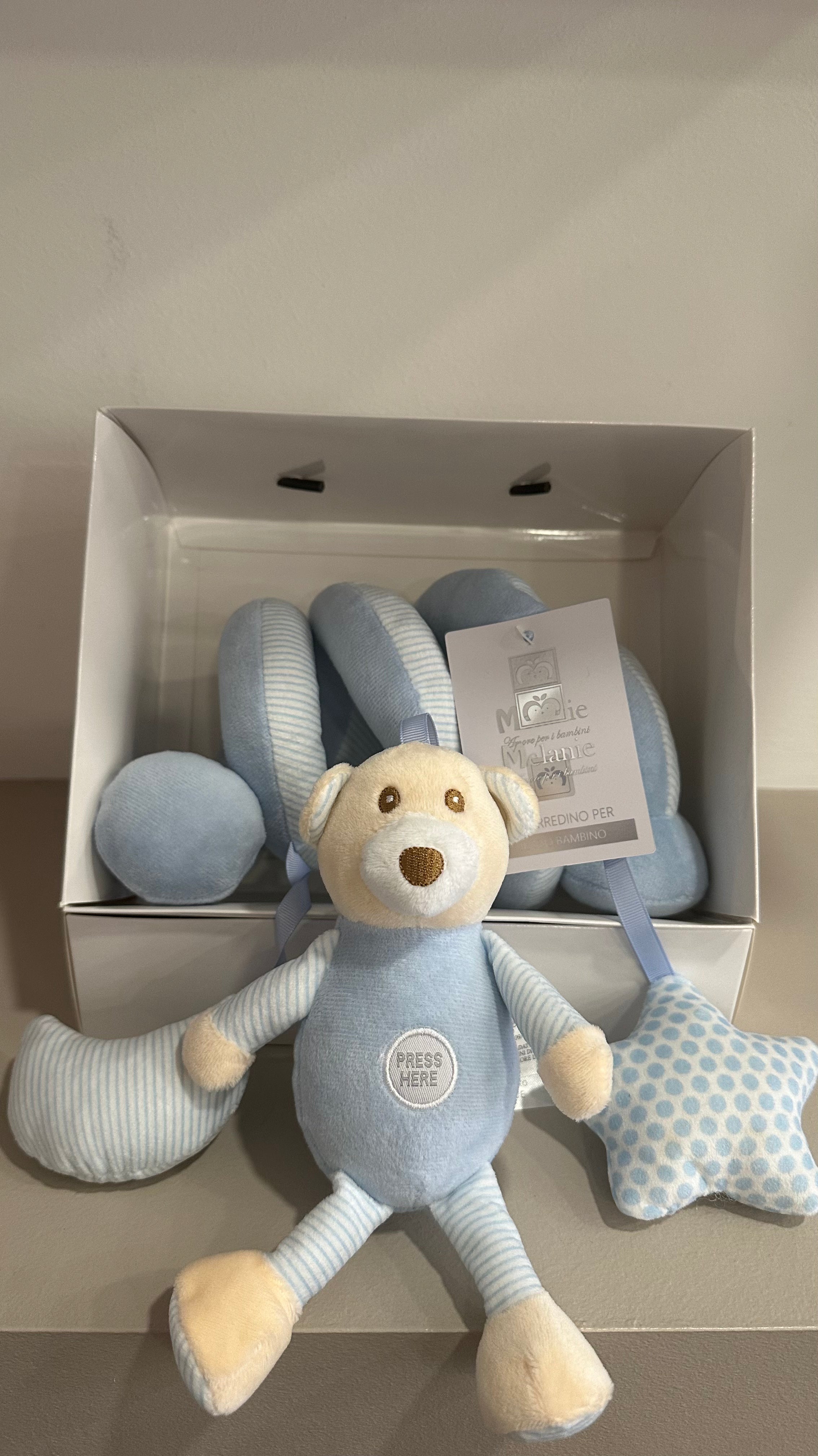 Pupazzetto SONNO CON SUONO - CELESTE