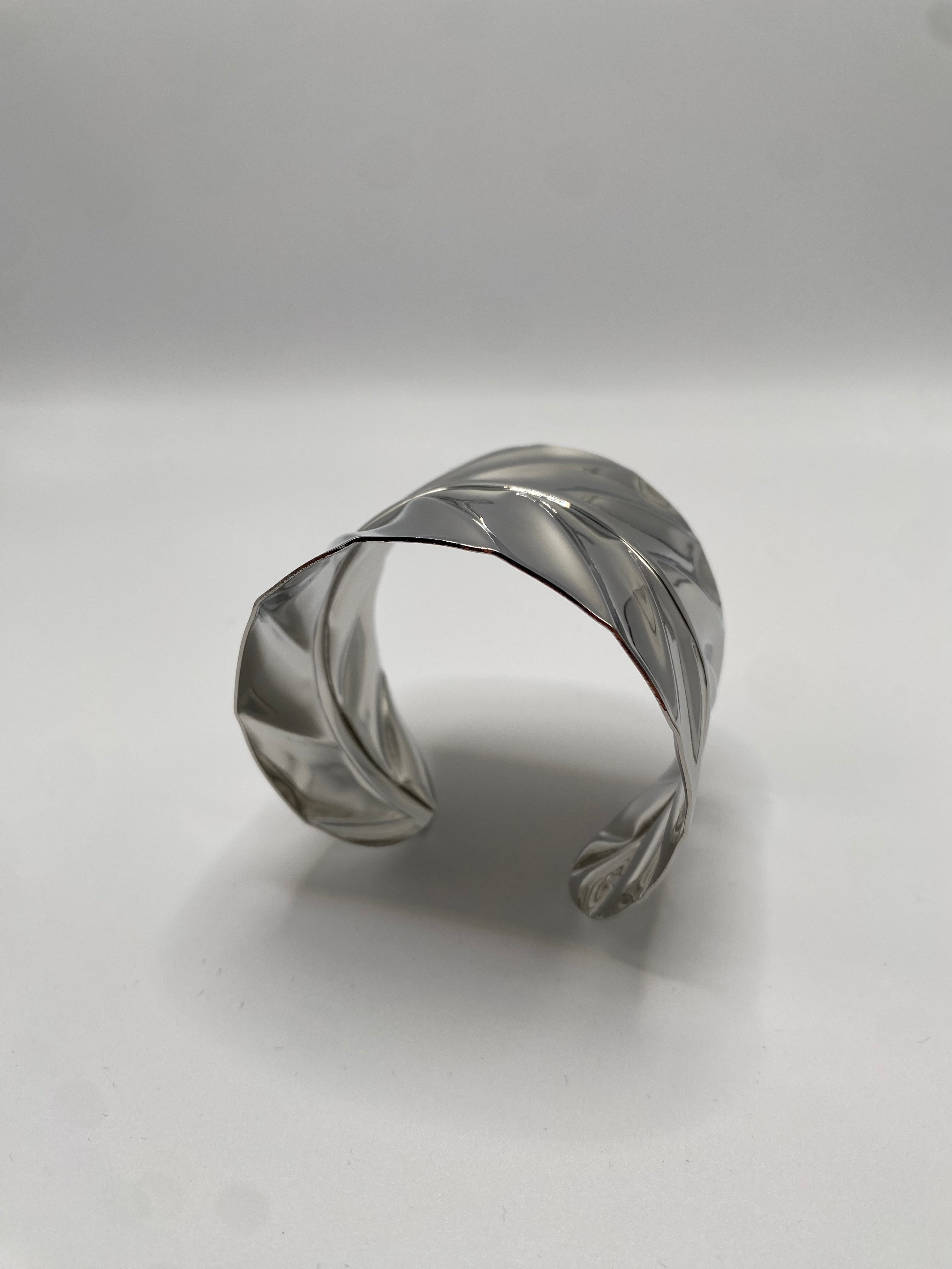 Bracciale FOGLIA GIRATA - ARGENTO