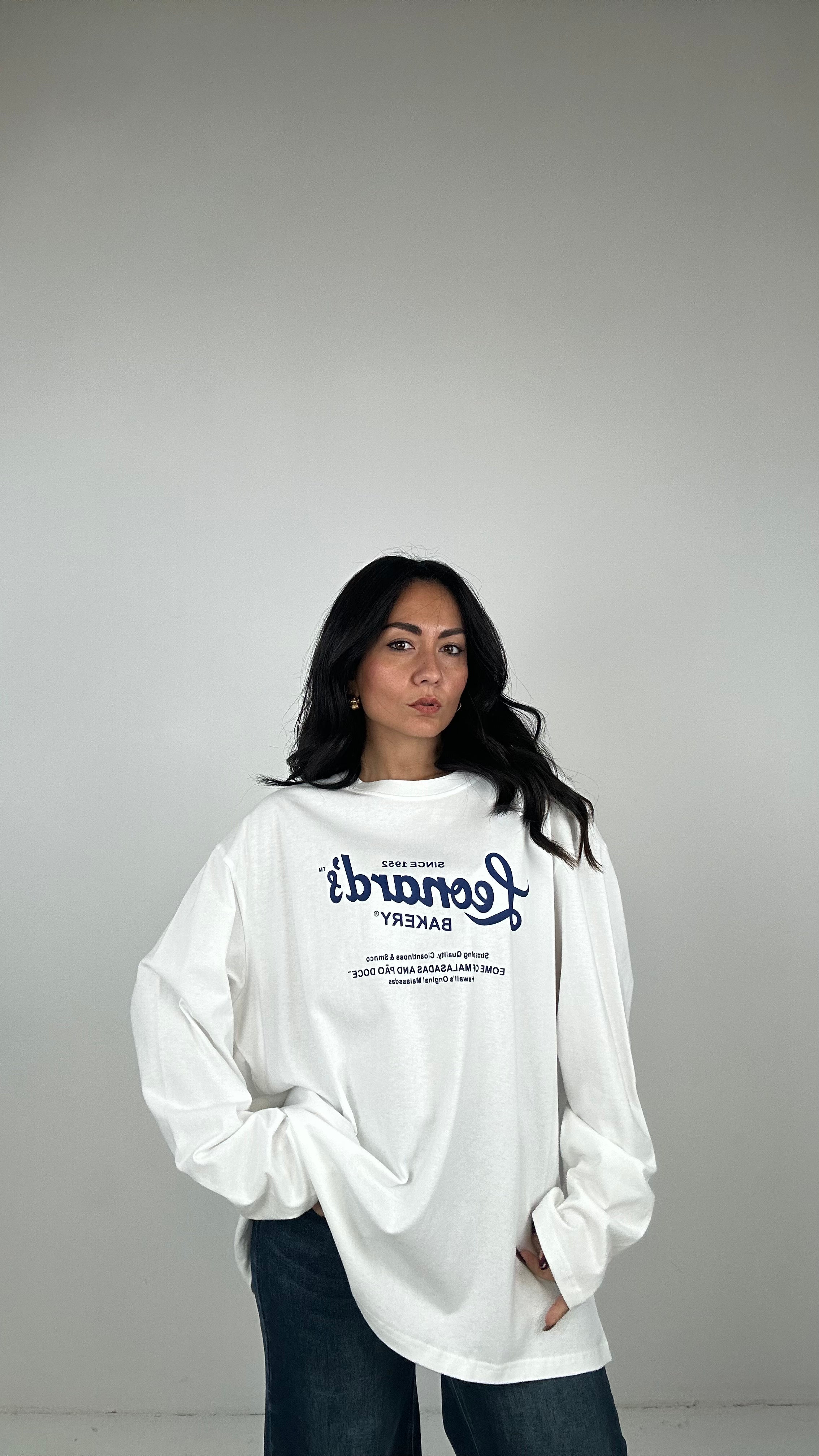 T-shirt over LEONARD - BIANCO