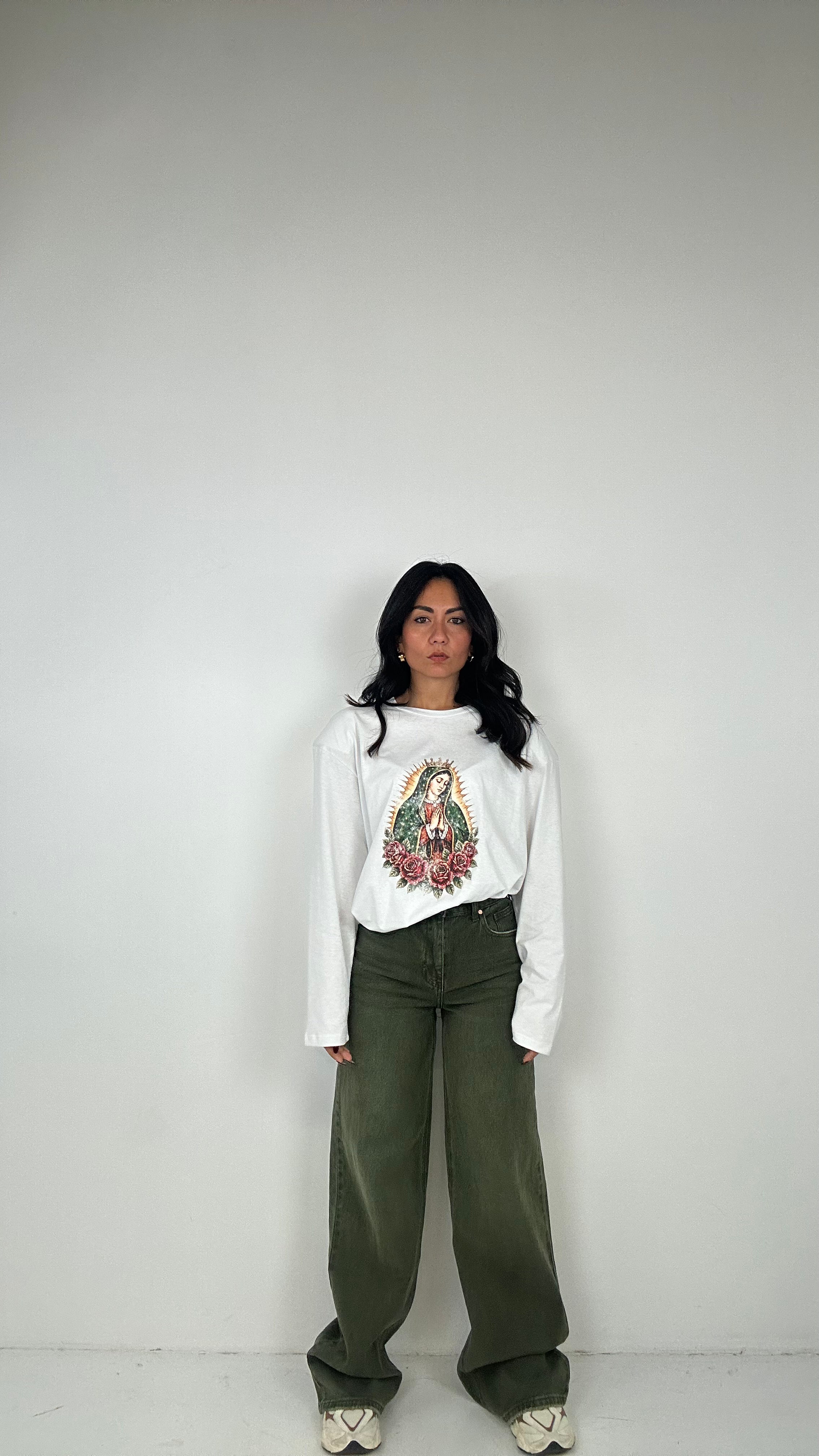Jeans WIDE VERDE - VERDE MILITARE