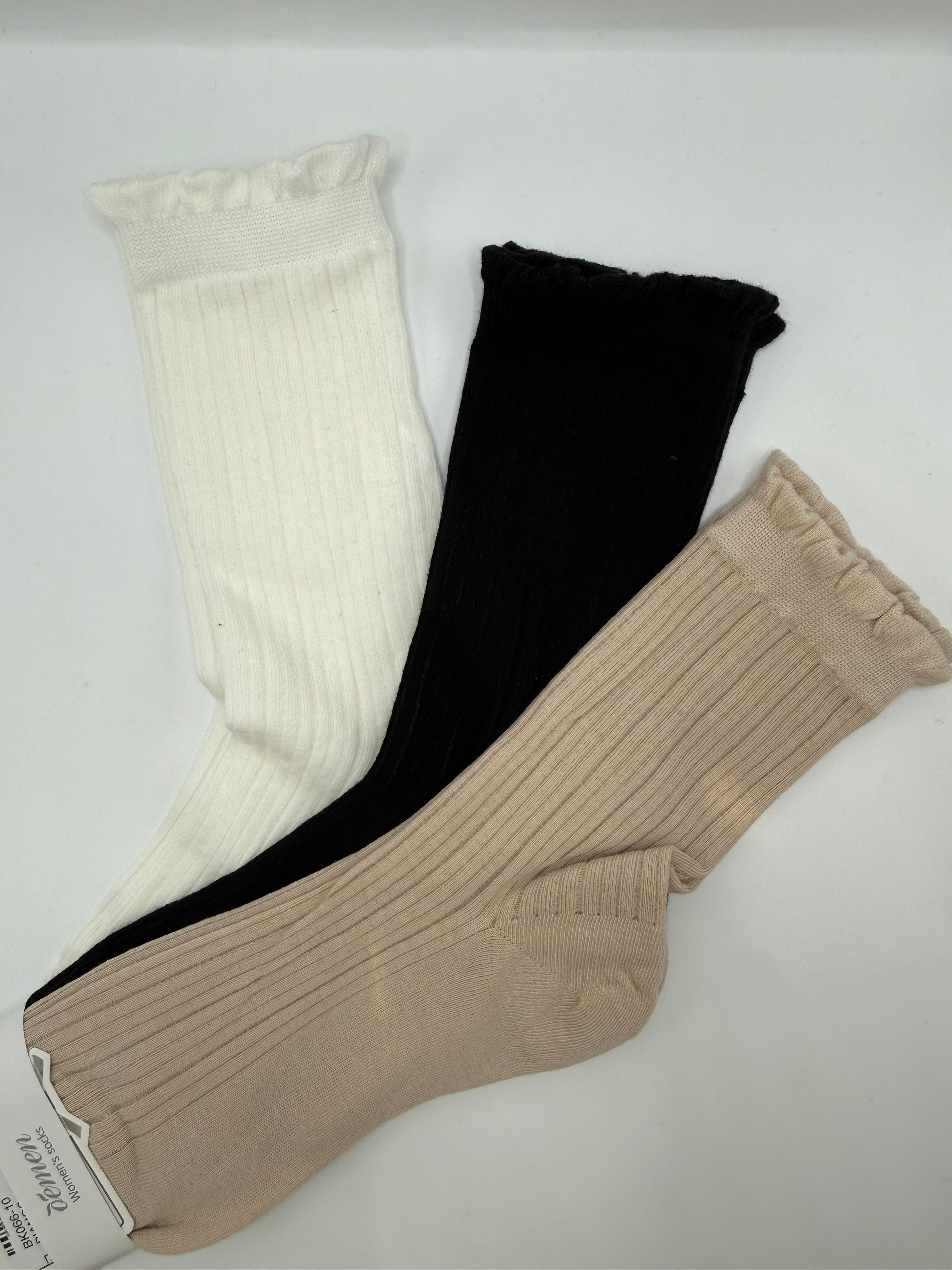 Tris CALZE RISE - BIANCO