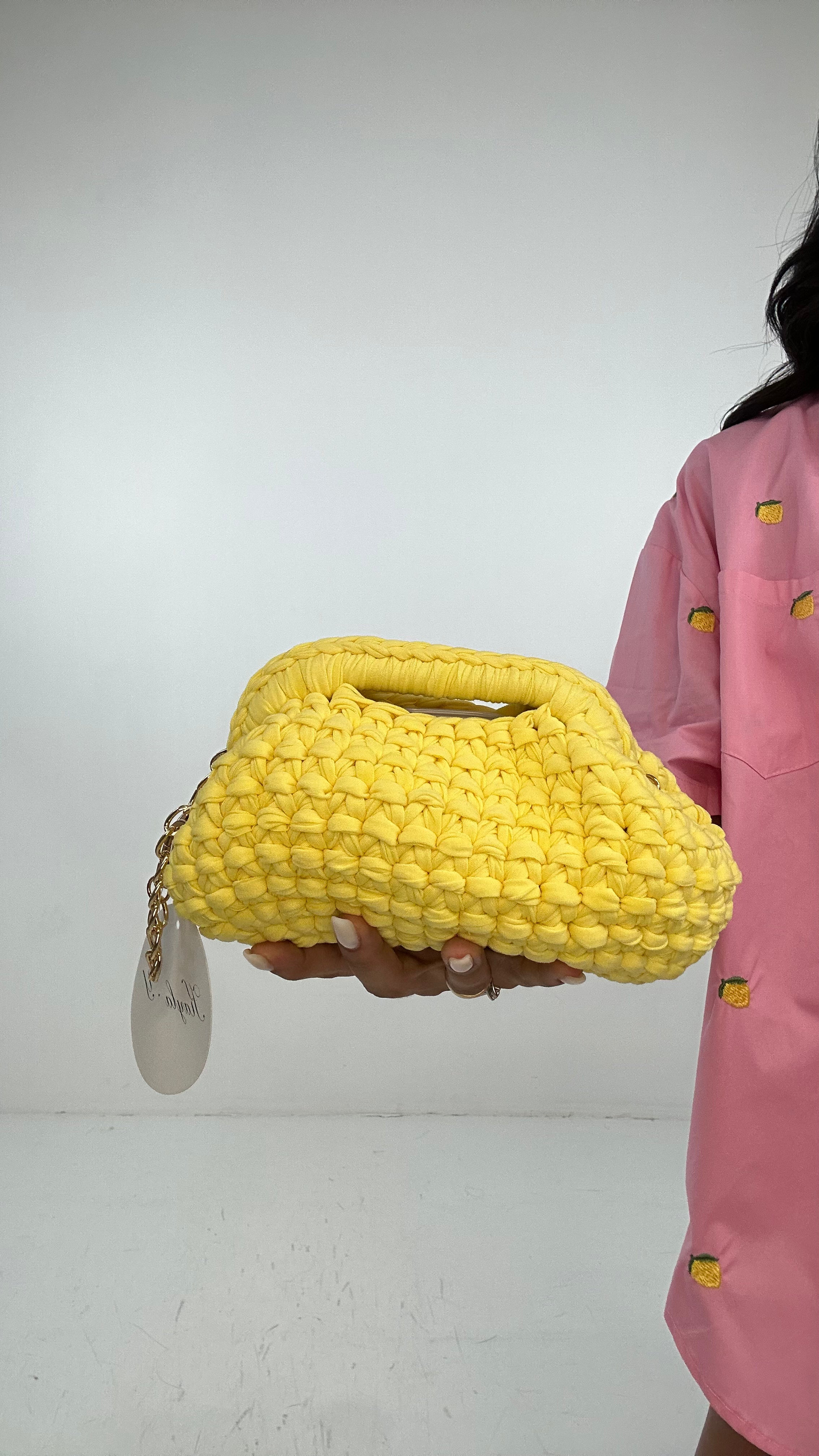 Borsetta UNCINETTO CON MANICO - GIALLO