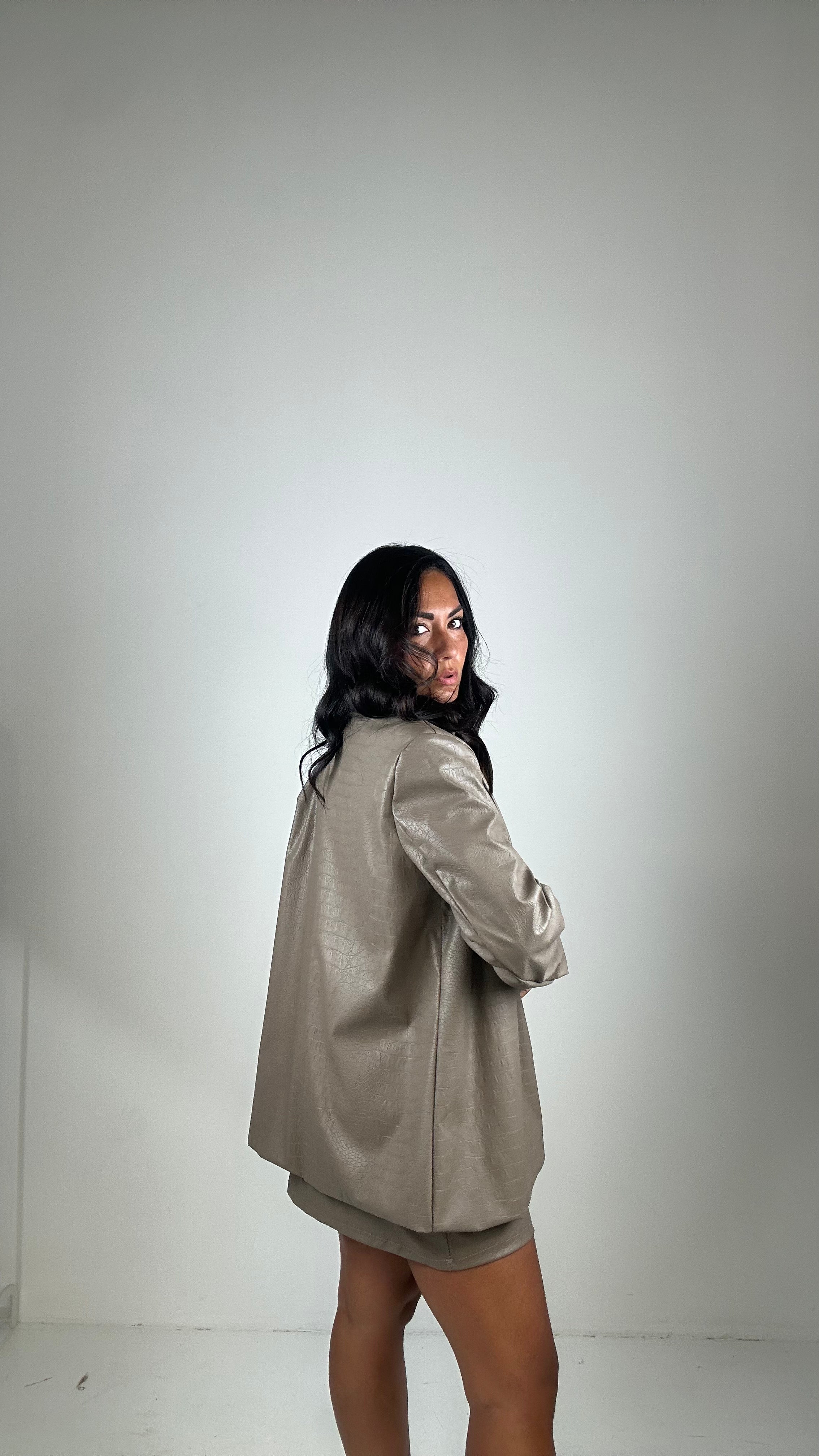 Giacca ECOPELLE MARTE - BEIGE