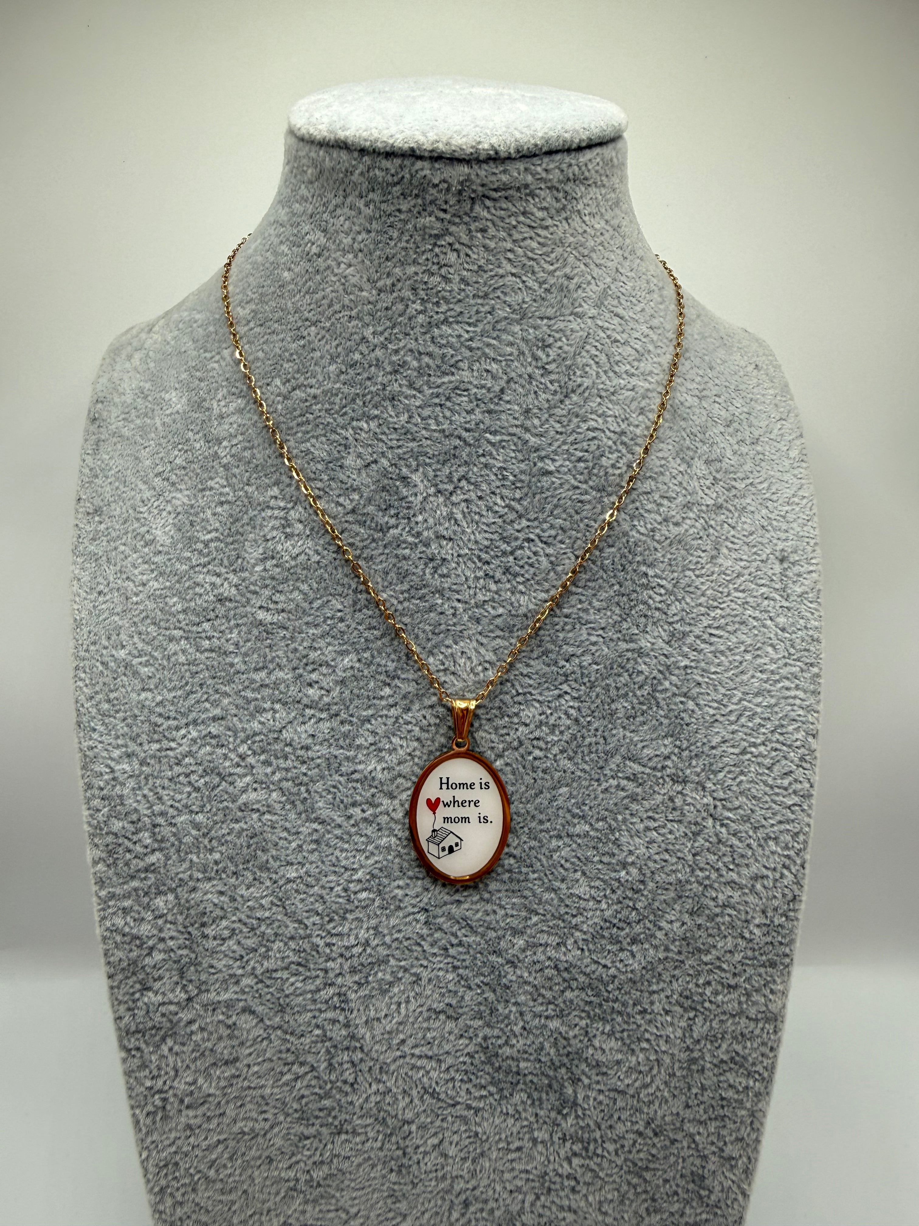 Collana HOME IS WHERE MOM IS - ORO