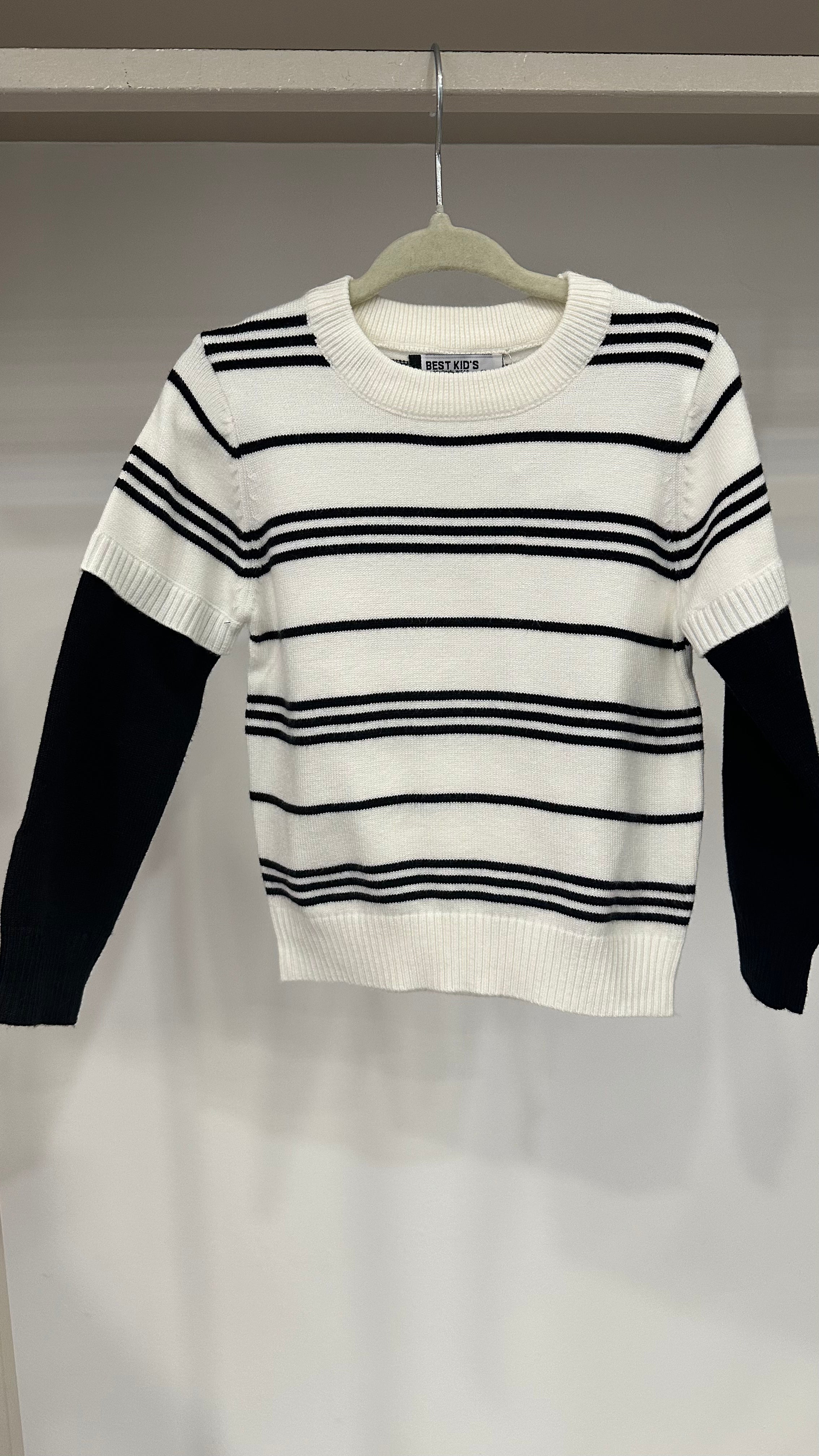 Maglioncino RIGHE BEST 12-36M - BIANCO