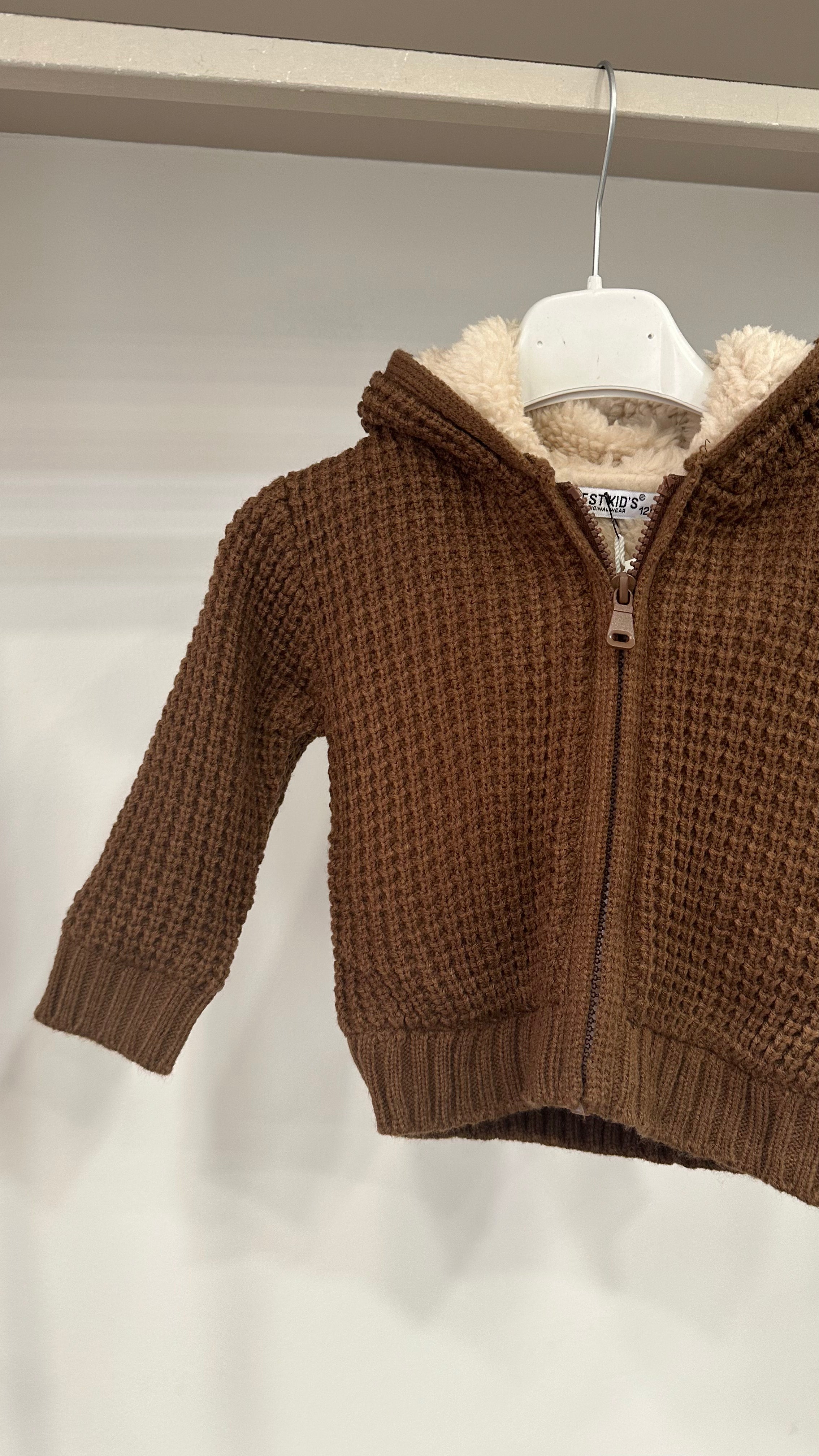 Giubbino IN MAGLIA 12-36M - MARRONE