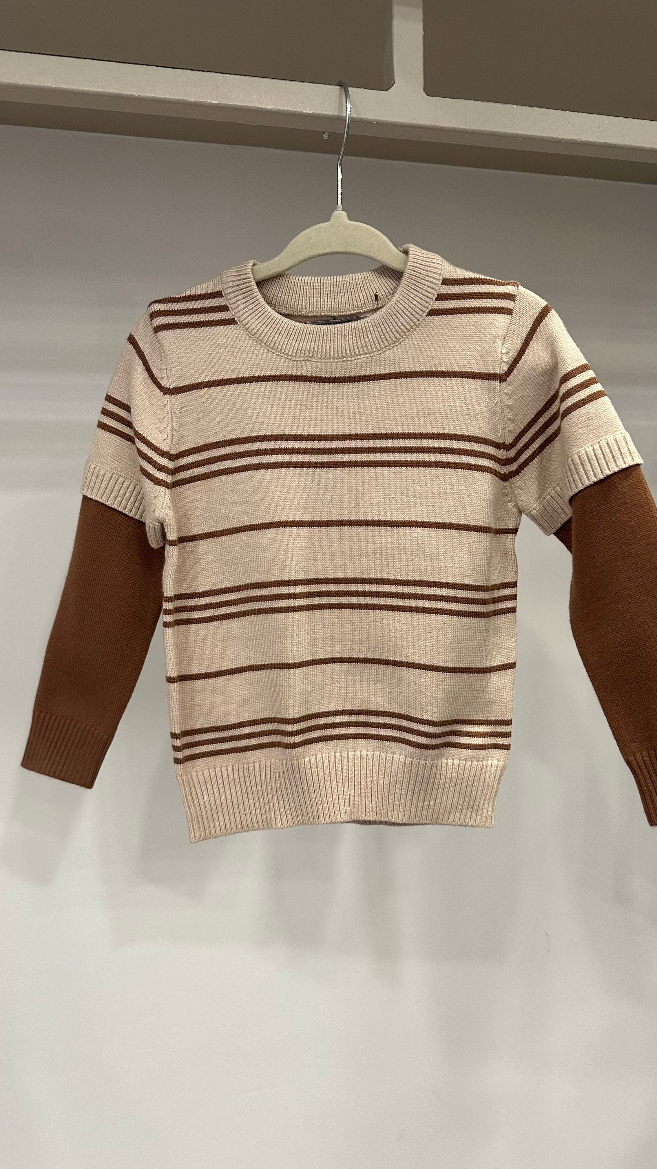 Maglioncino RIGHE BEST 12-36M - BEIGE