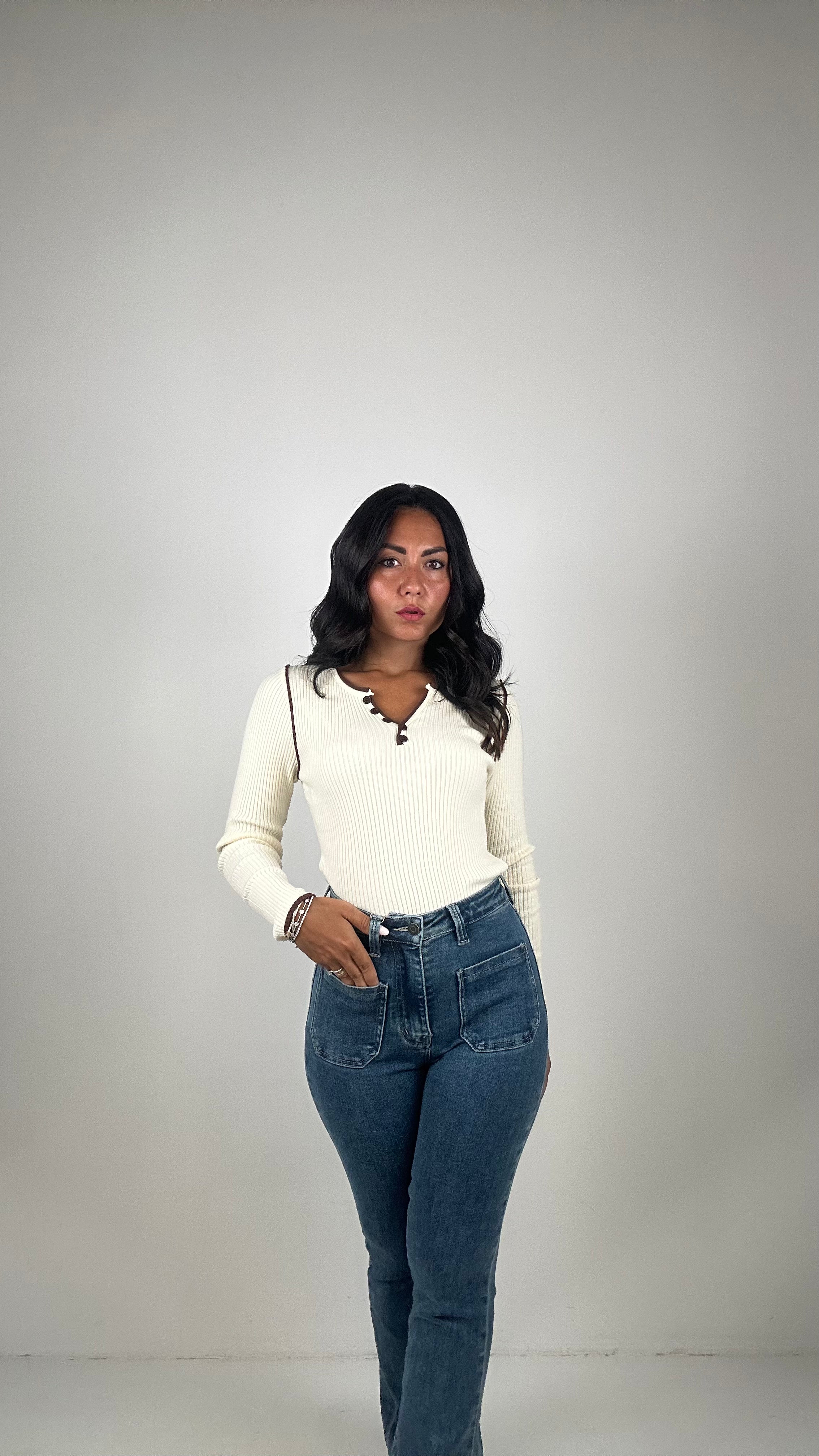 Jeans FLARE FIT TASCHINO - JEANS