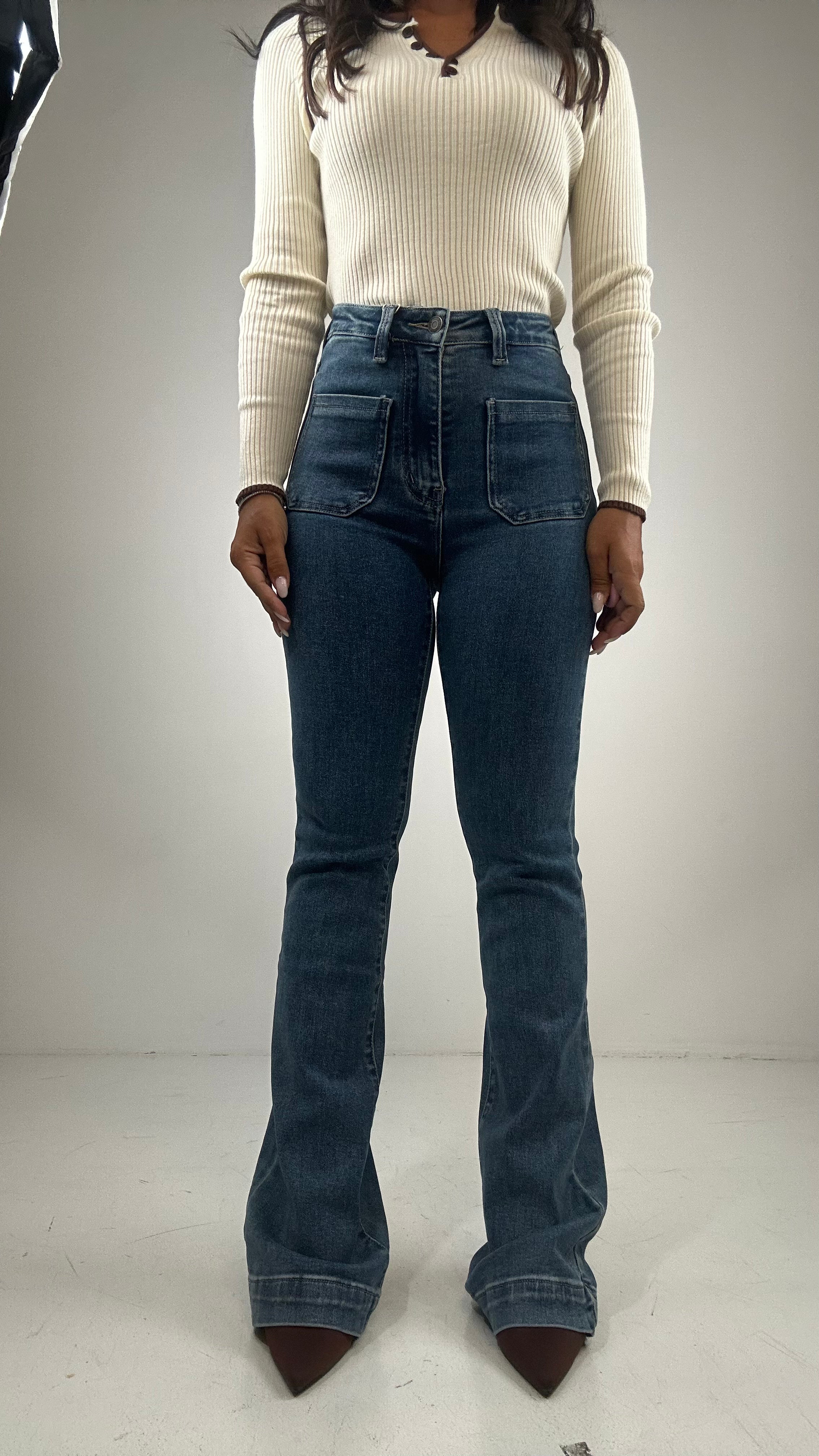 Jeans FLARE FIT TASCHINO - JEANS