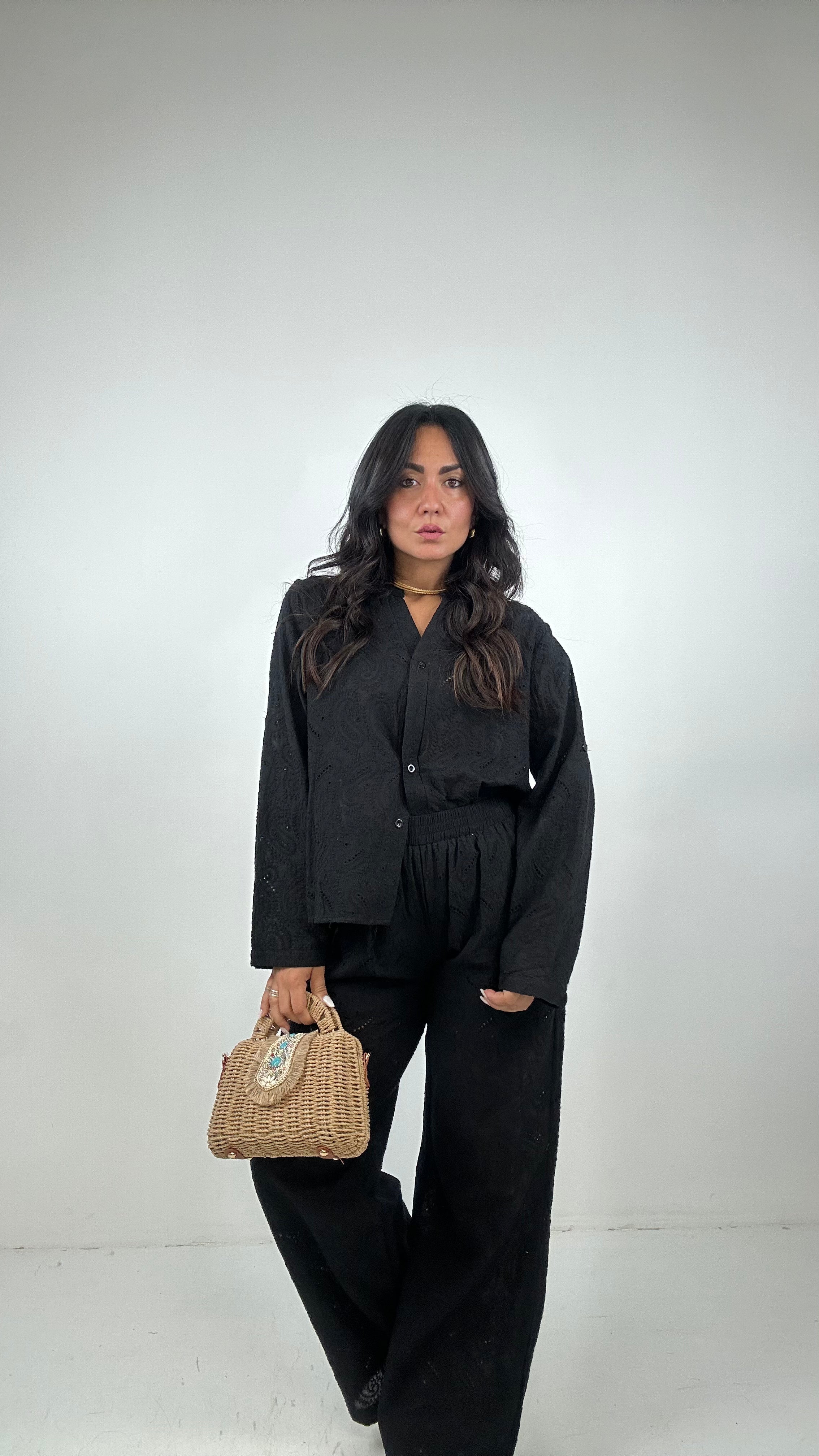 Completo SANGALLO CON CAMICIA - NERO