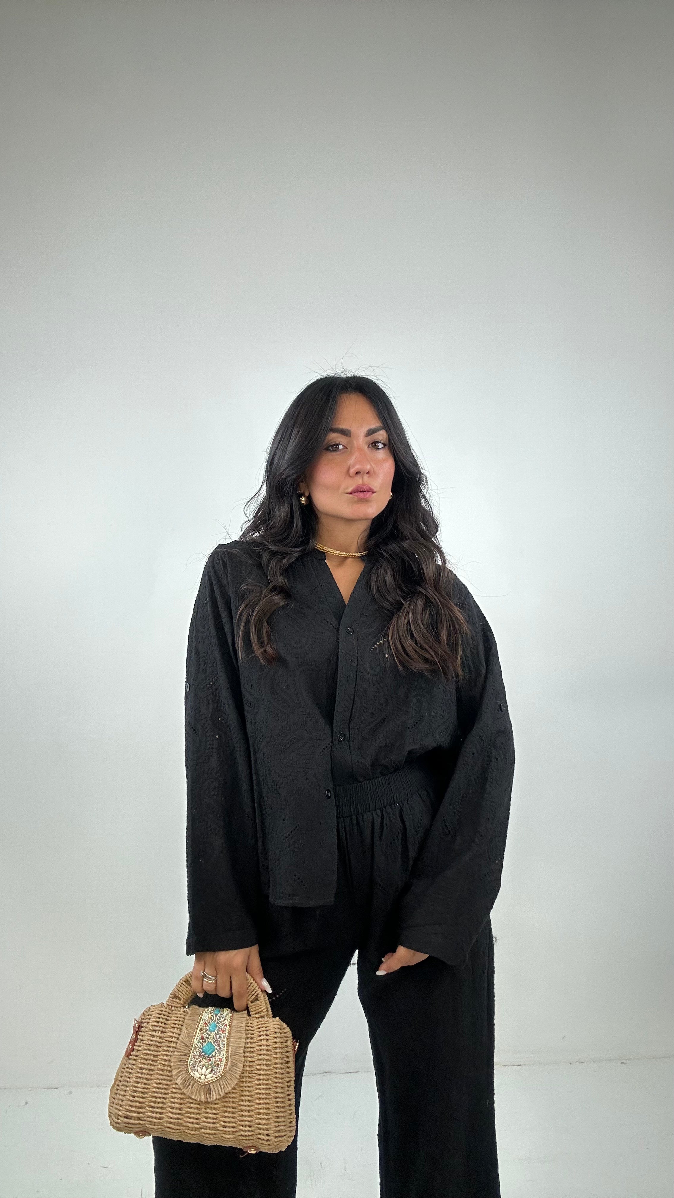 Completo SANGALLO CON CAMICIA - NERO