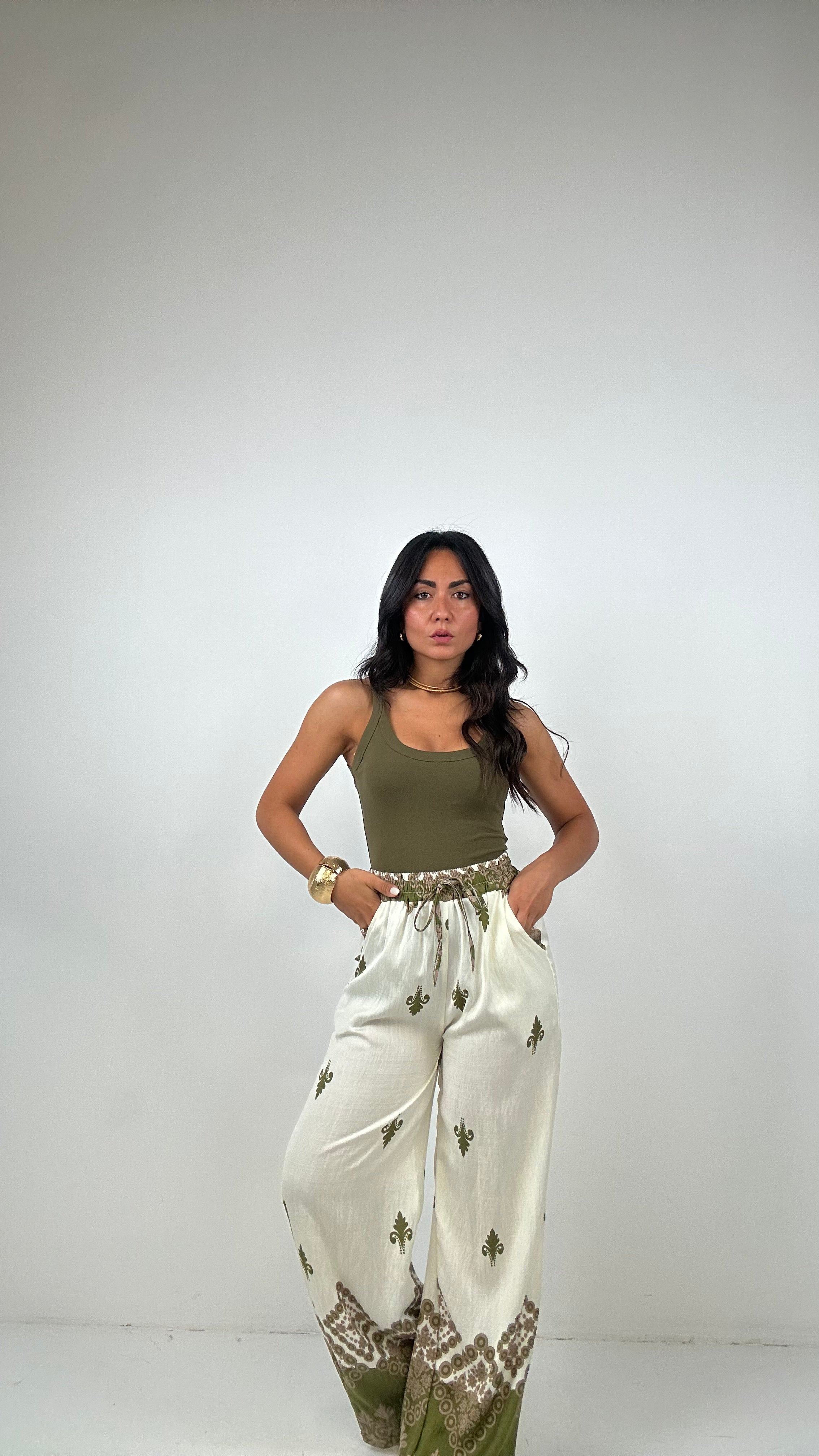 Pantalone EGIZIO - VERDE MILITARE