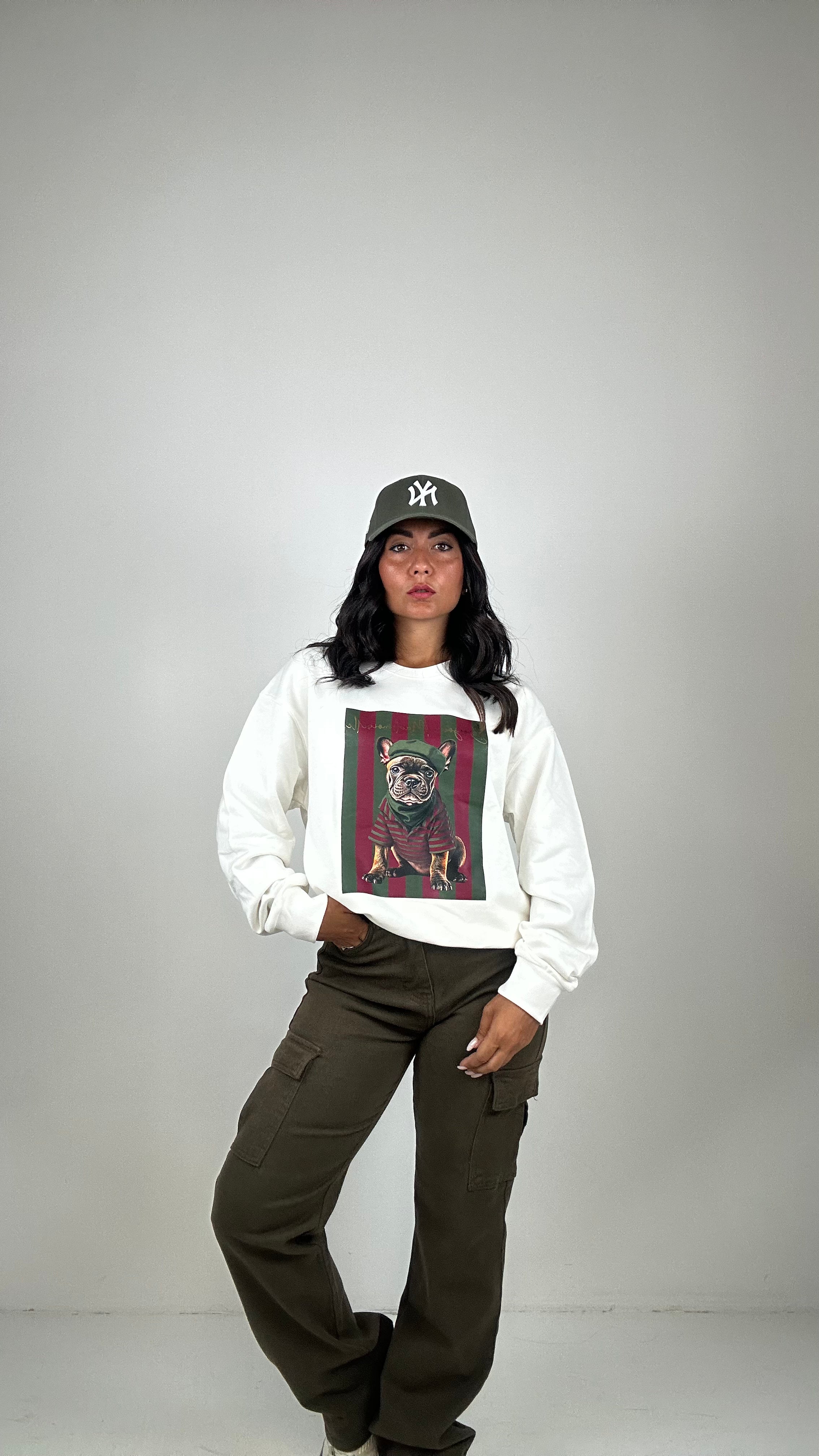Jeans CARGOMIL - VERDE MILITARE