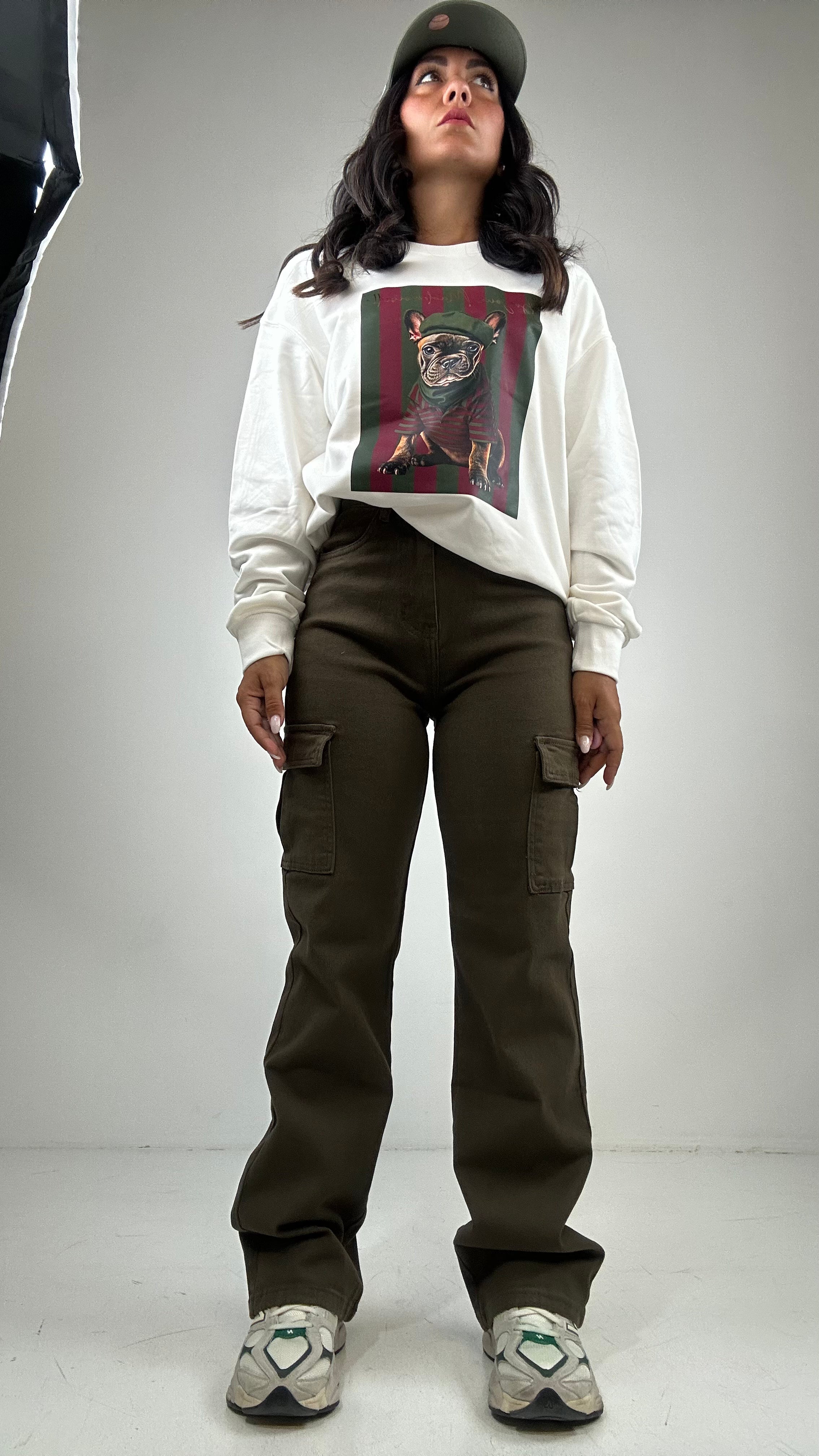Jeans CARGOMIL - VERDE MILITARE