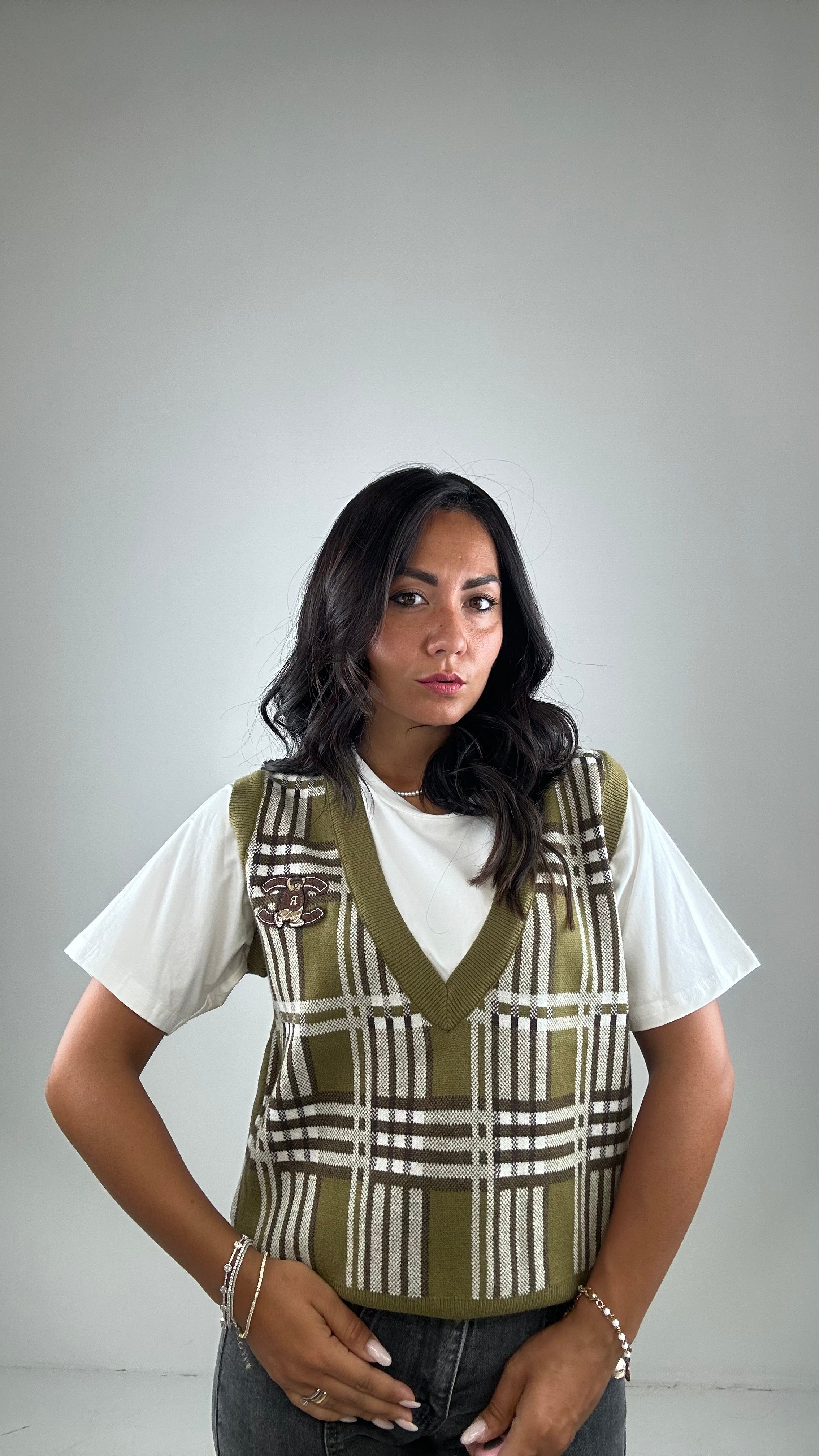 T-shirt E GILET - VERDE