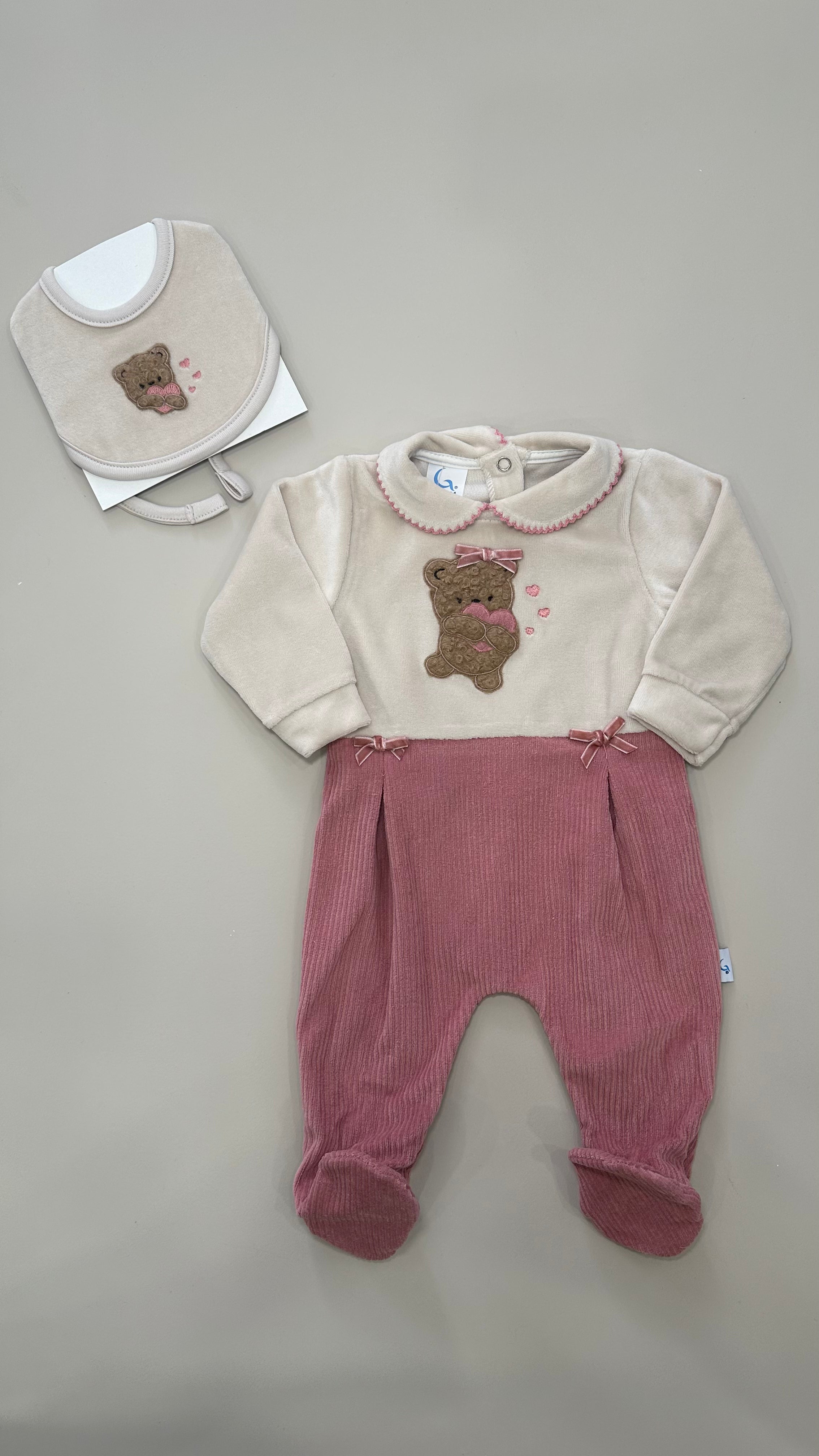 Bavetta ORSO CUORE - ROSA
