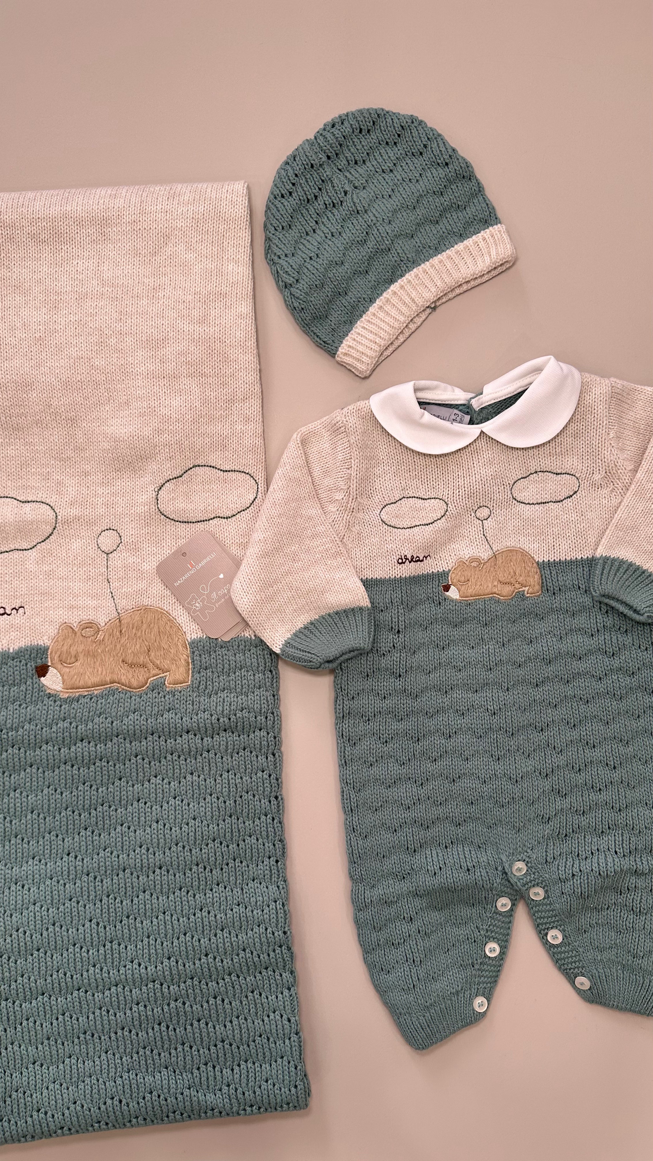 Set NASCITA INVERNALE ORSETTO - VERDE