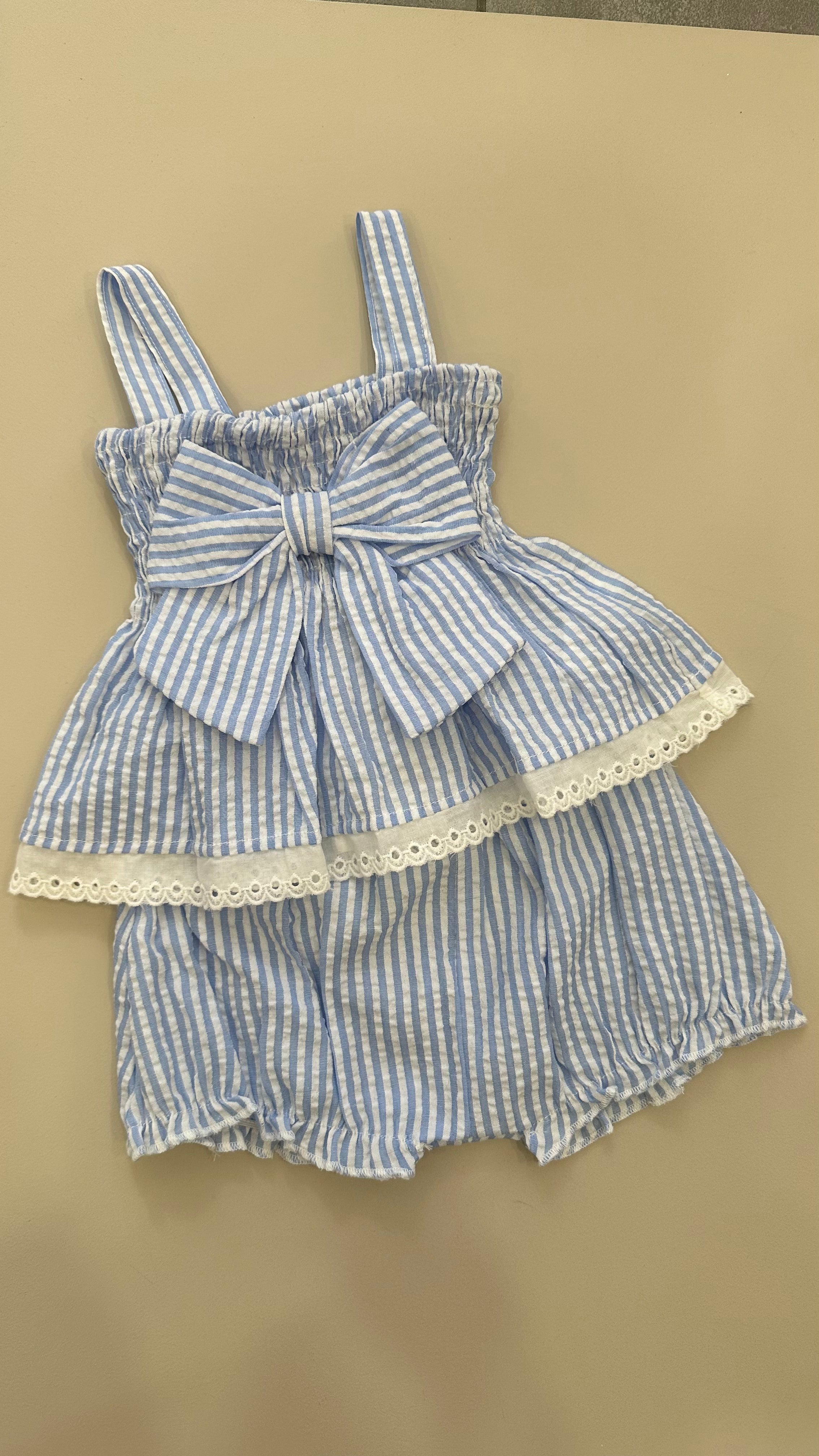 Coordinato FIOCCO 3-18M - AZZURRO