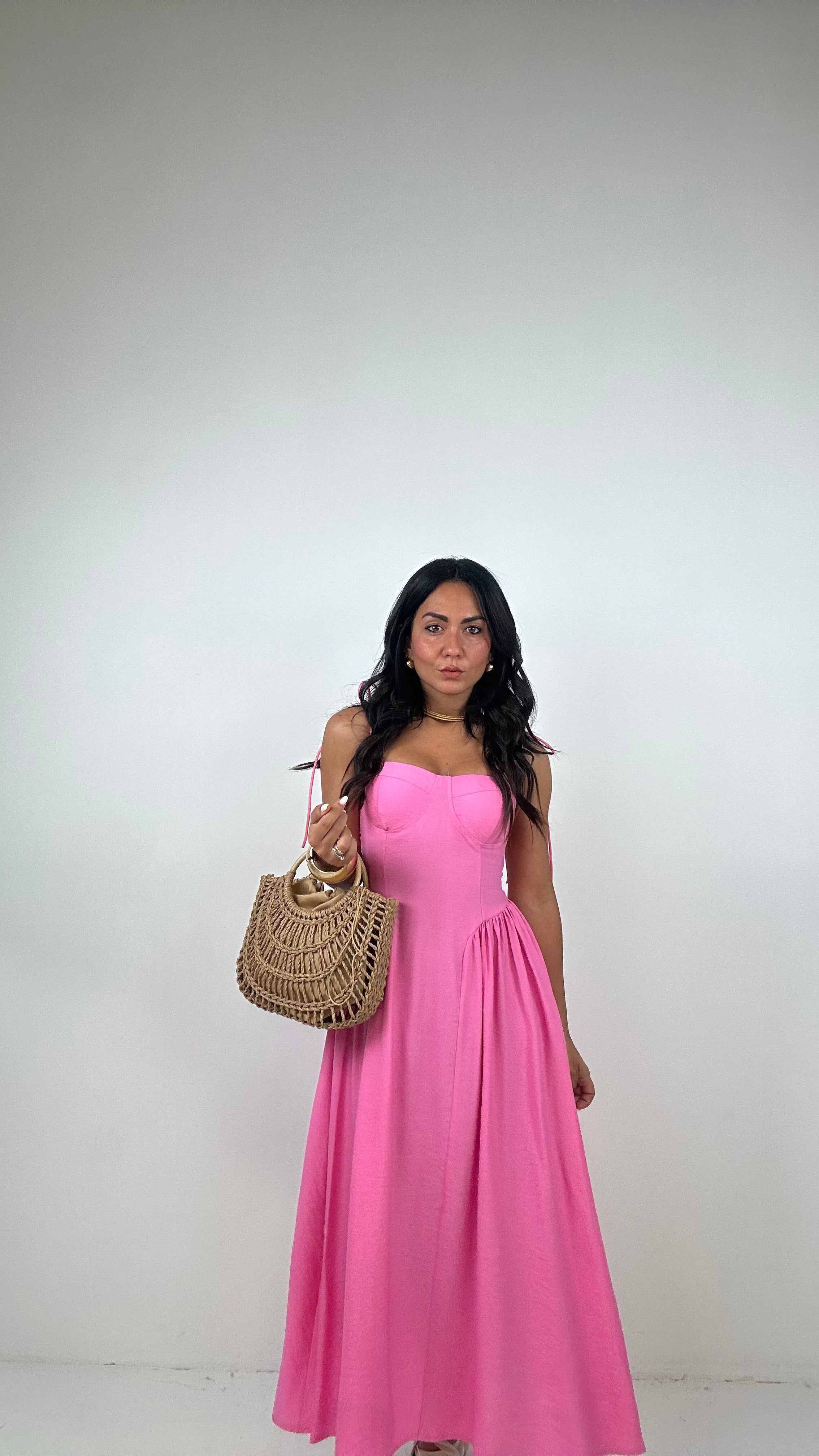 Vestito LACCETTO E COPPA - ROSA