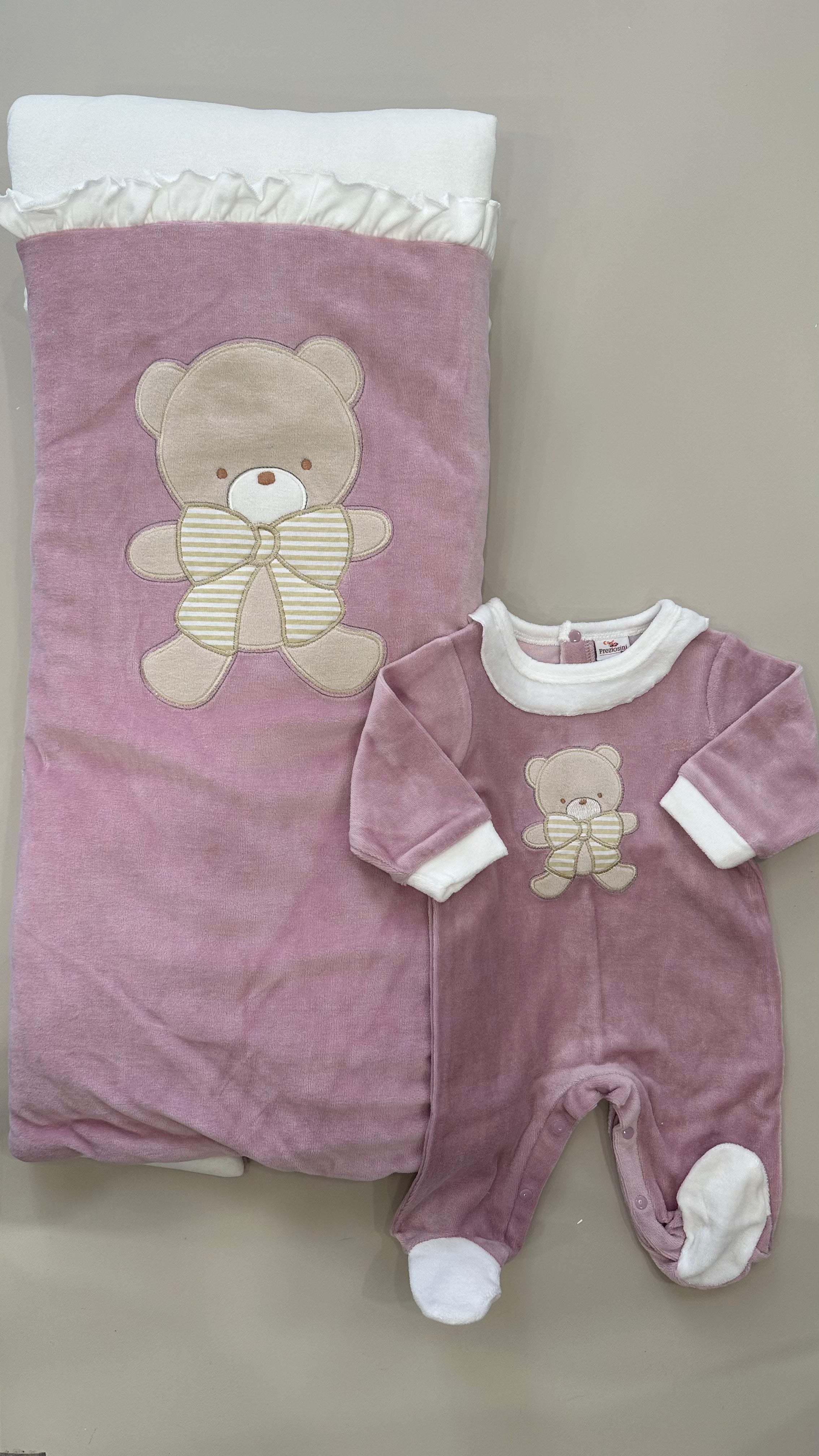 Set TUTINA + COPERTA 1-3M - ROSA
