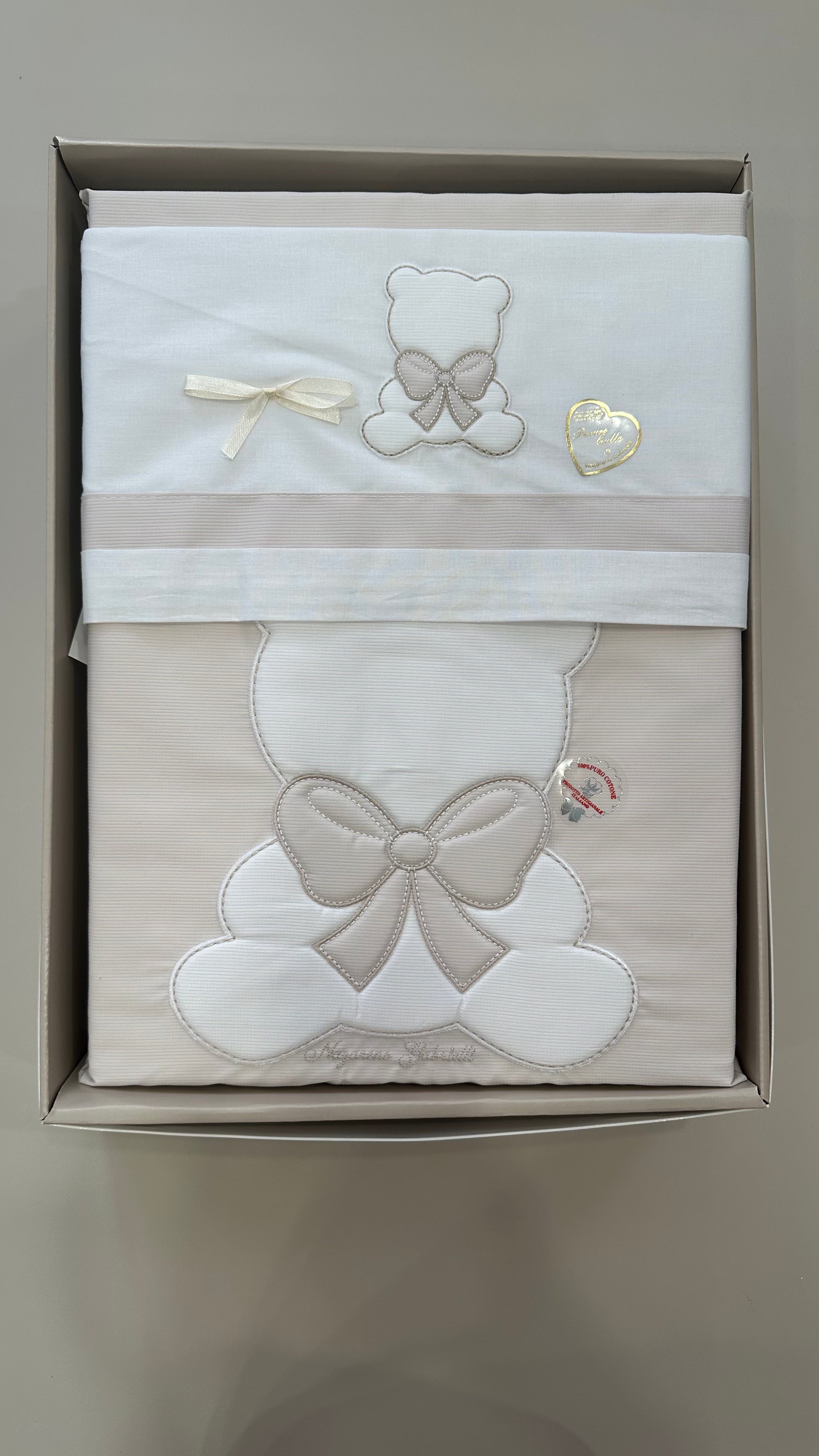 Set COMPLETO CARROZZINA ORSO - BEIGE