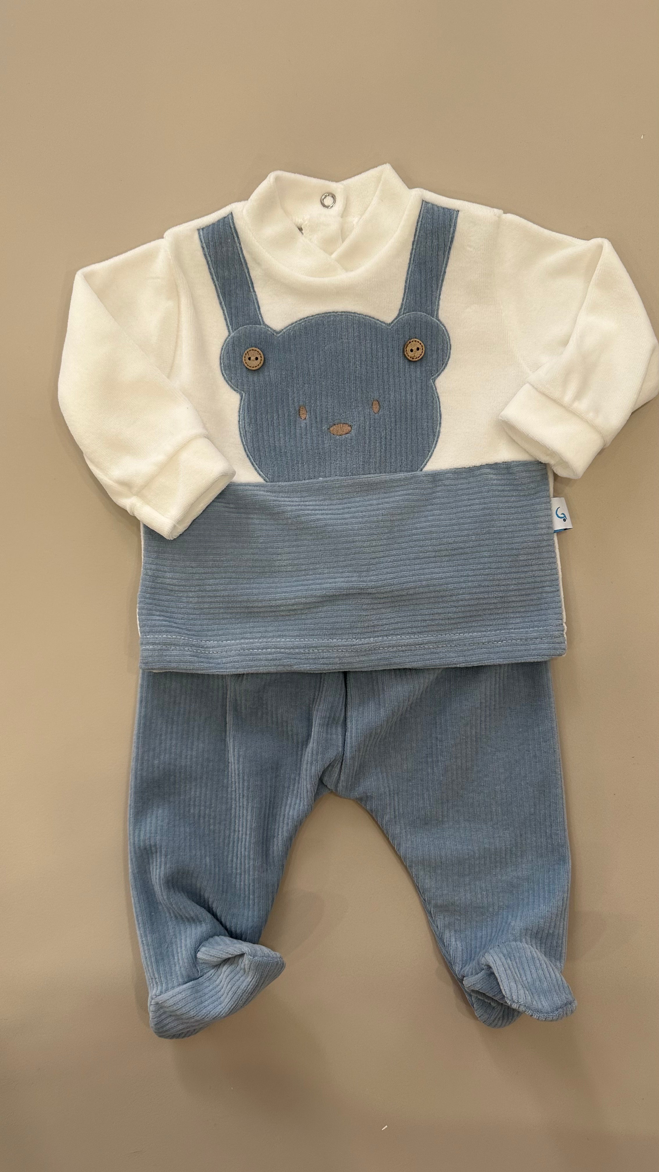 Completo CINIGLIA ORSO VELLUTO - BLU