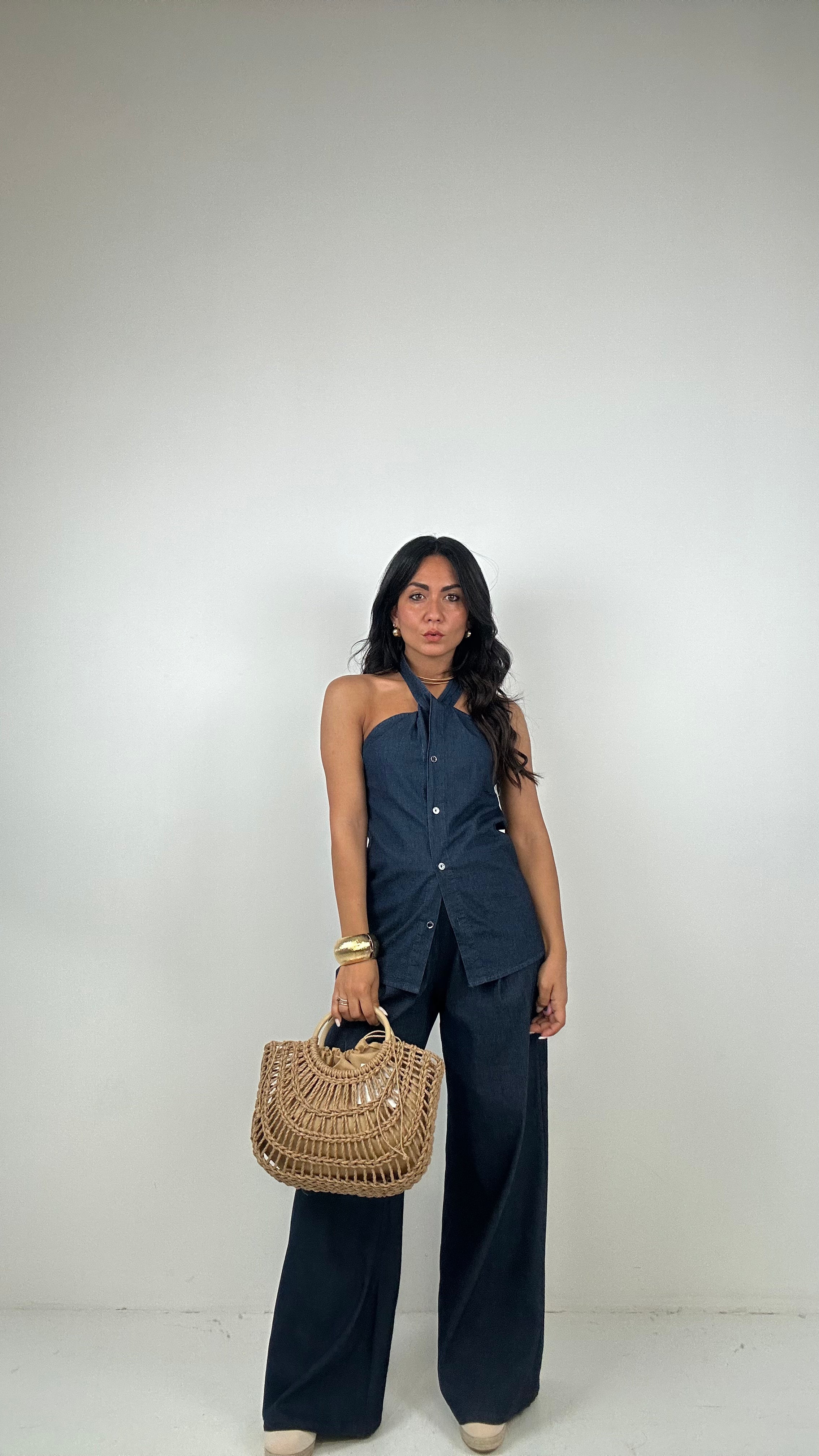 Completo DENIM ARISA - BLU