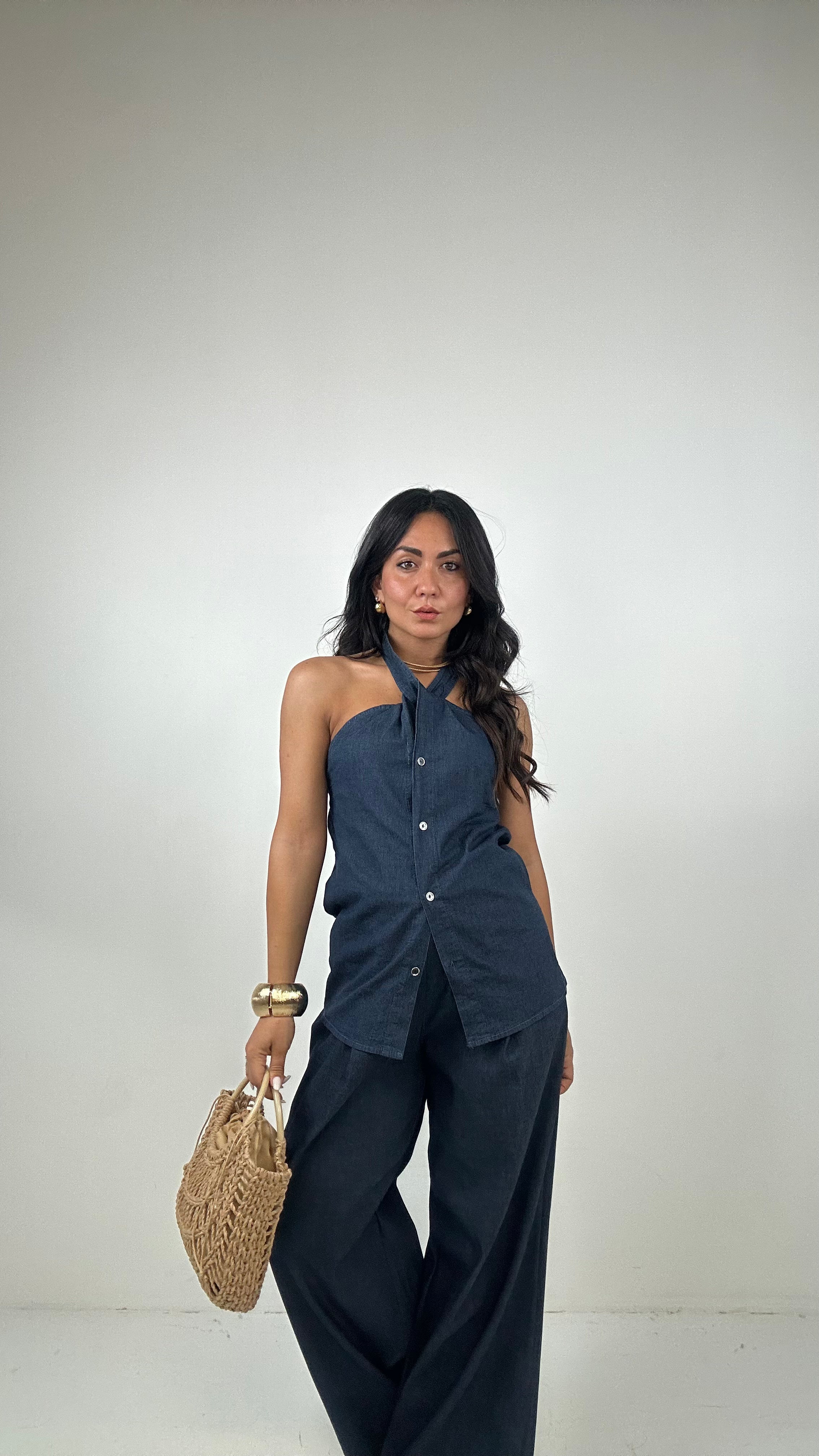 Completo DENIM ARISA - BLU