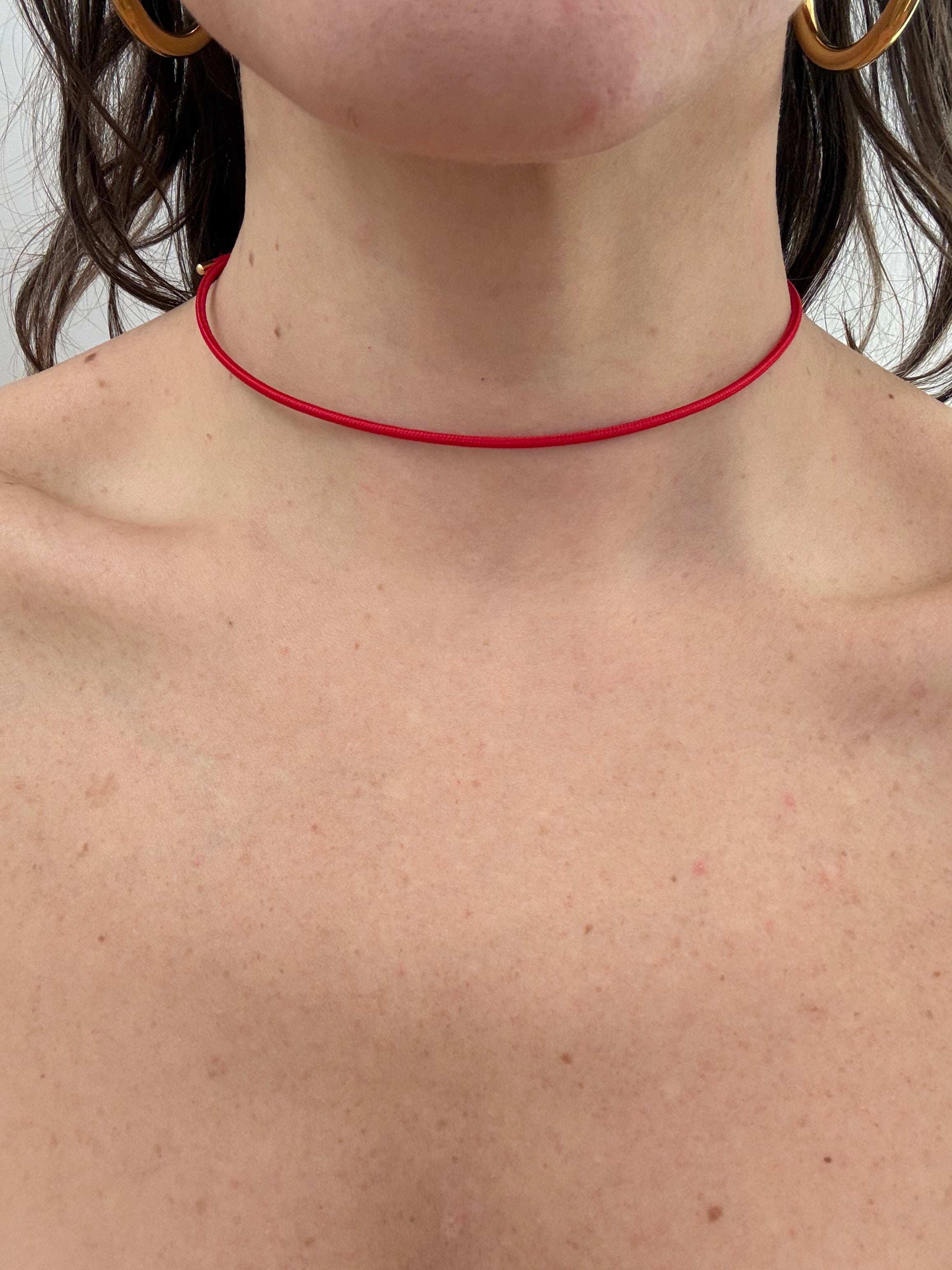Collana A CALAMITA - ROSSO
