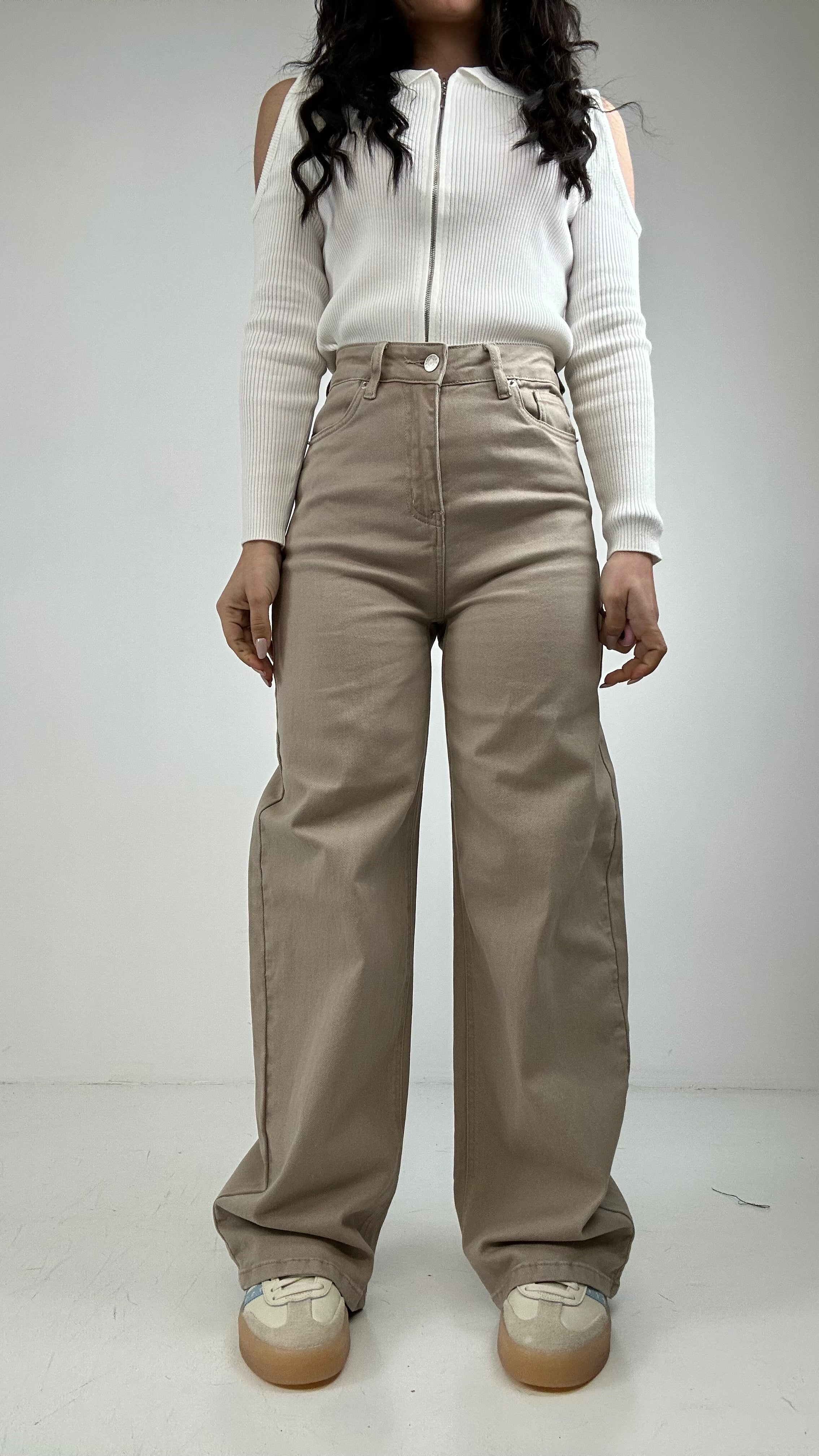 Jeans KATE BALLOON - BEIGE