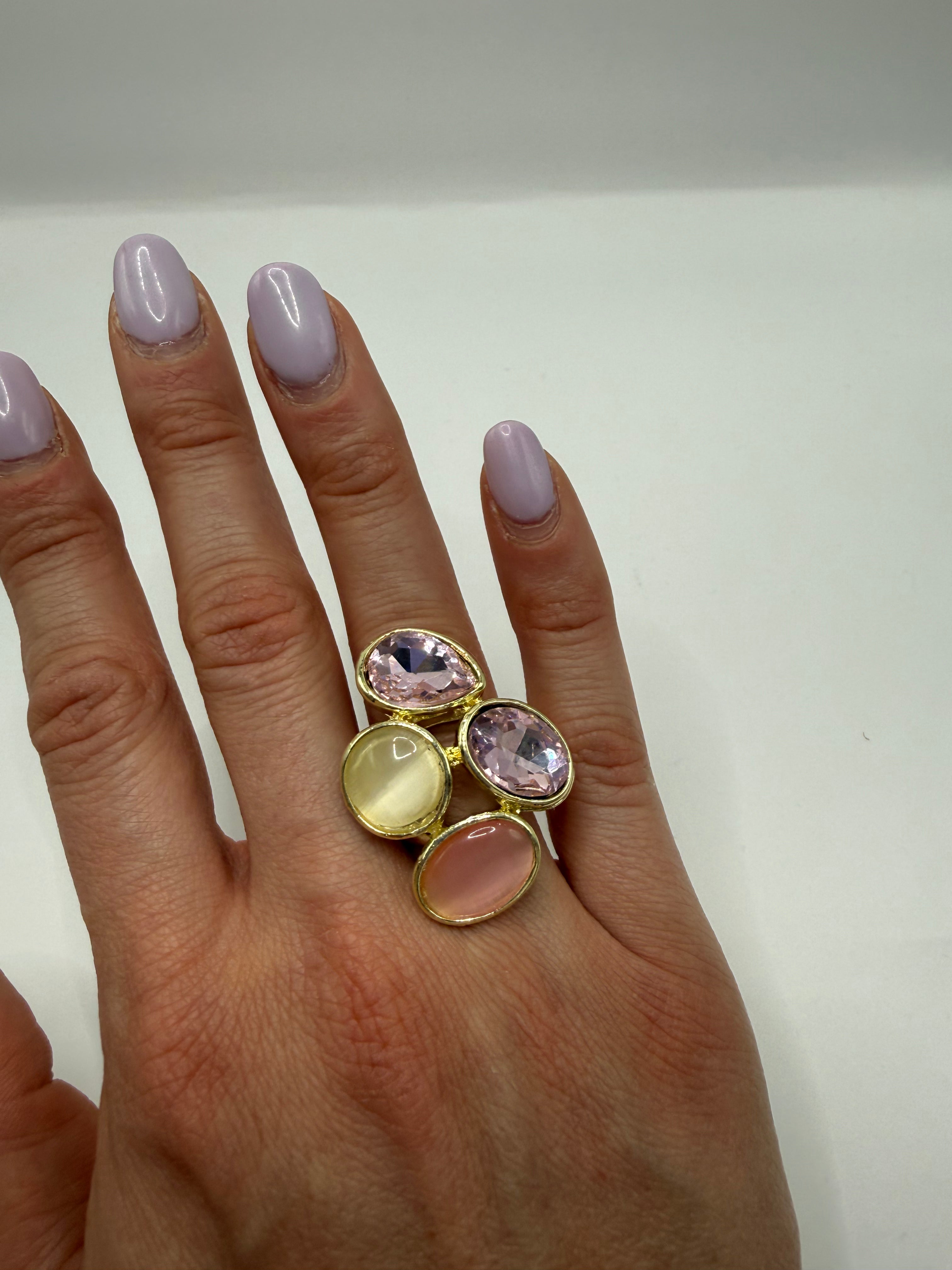 Anello PIETRE PREZ - ROSA