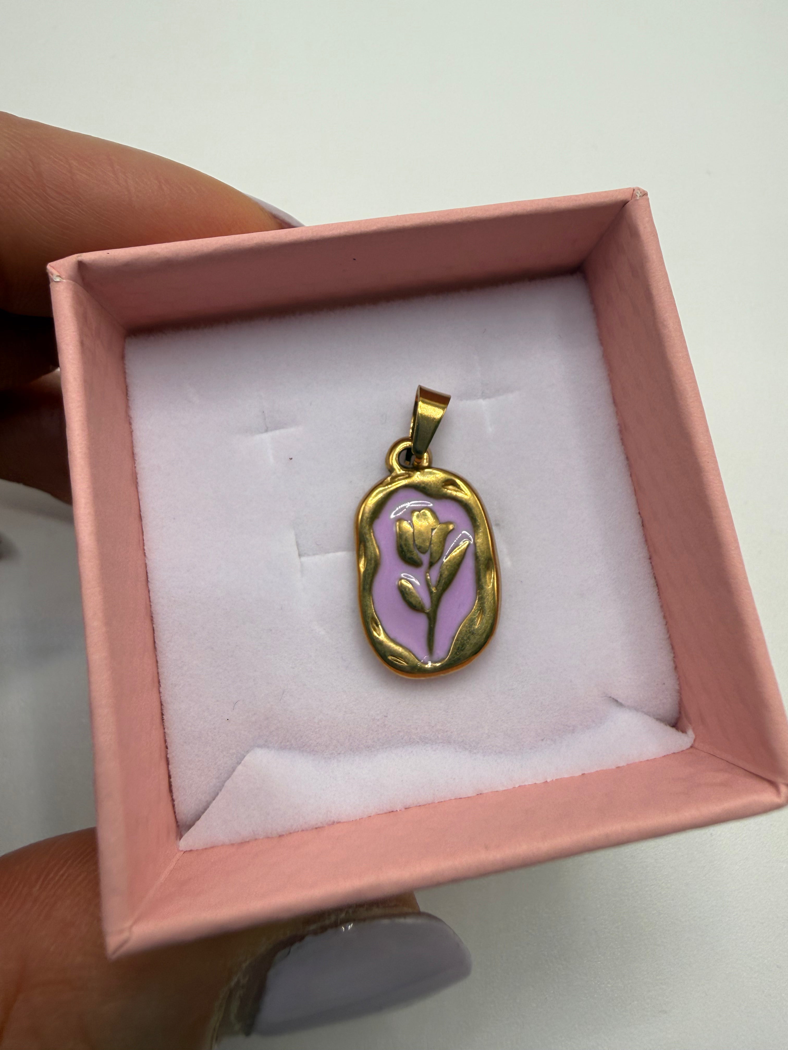 Charm COLLANA ROSES - LILLA