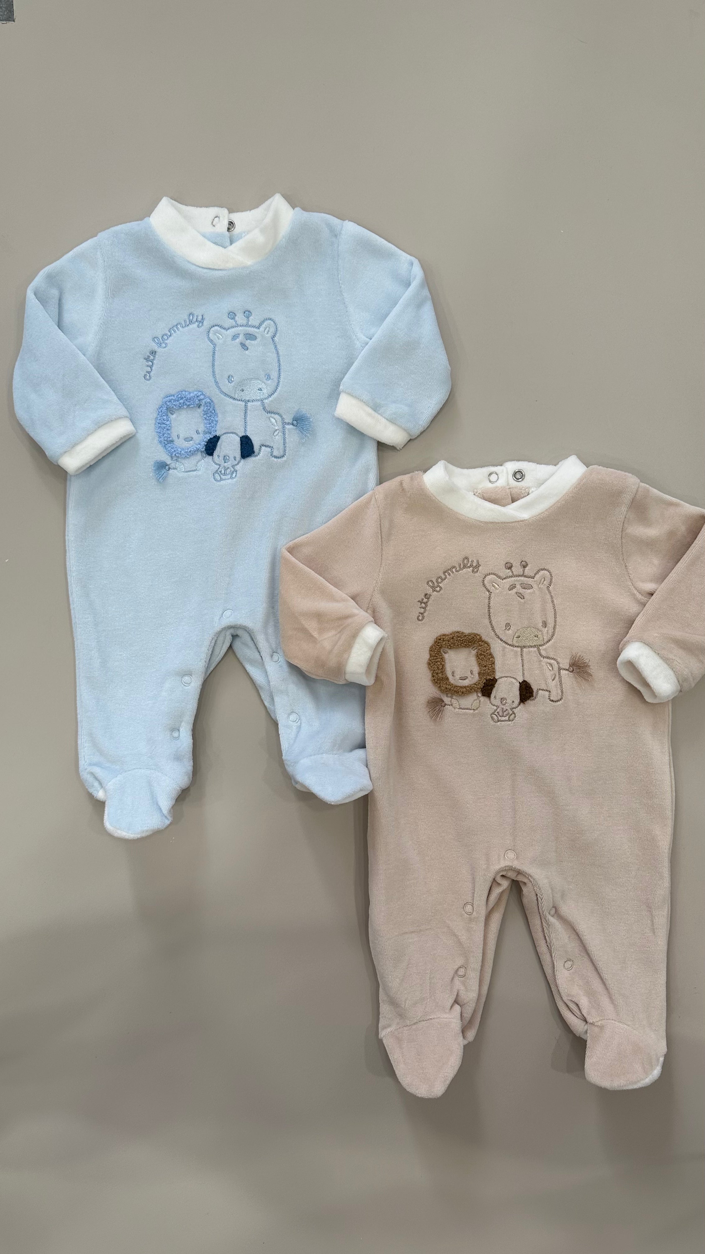 Tutina CINIGLIA CUTE FAMILY 0-18M - AZZURRO
