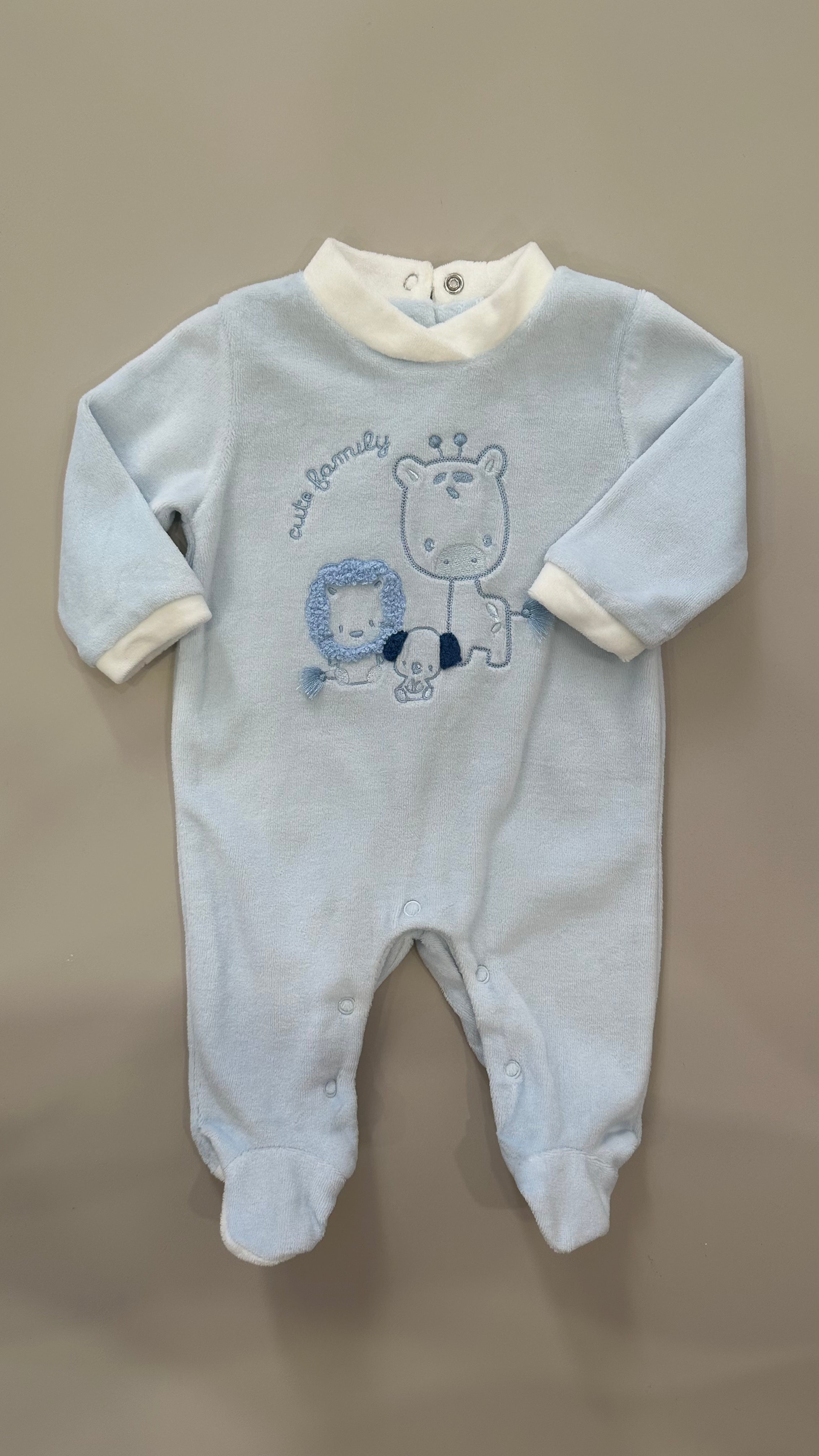 Tutina CINIGLIA CUTE FAMILY 0-18M - AZZURRO