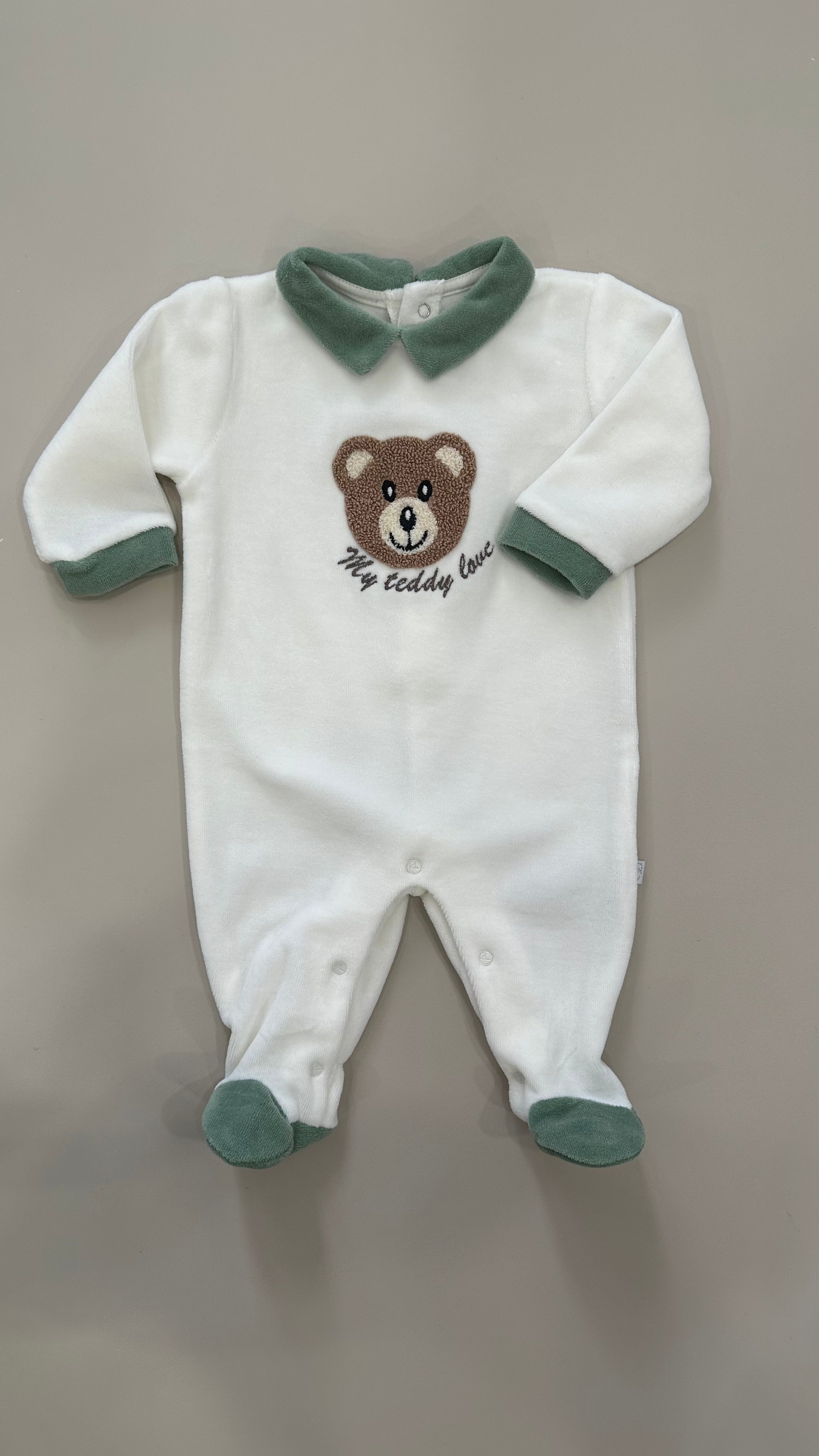 Tutina CINIGLIA MY TEDDY LOVE - VERDE