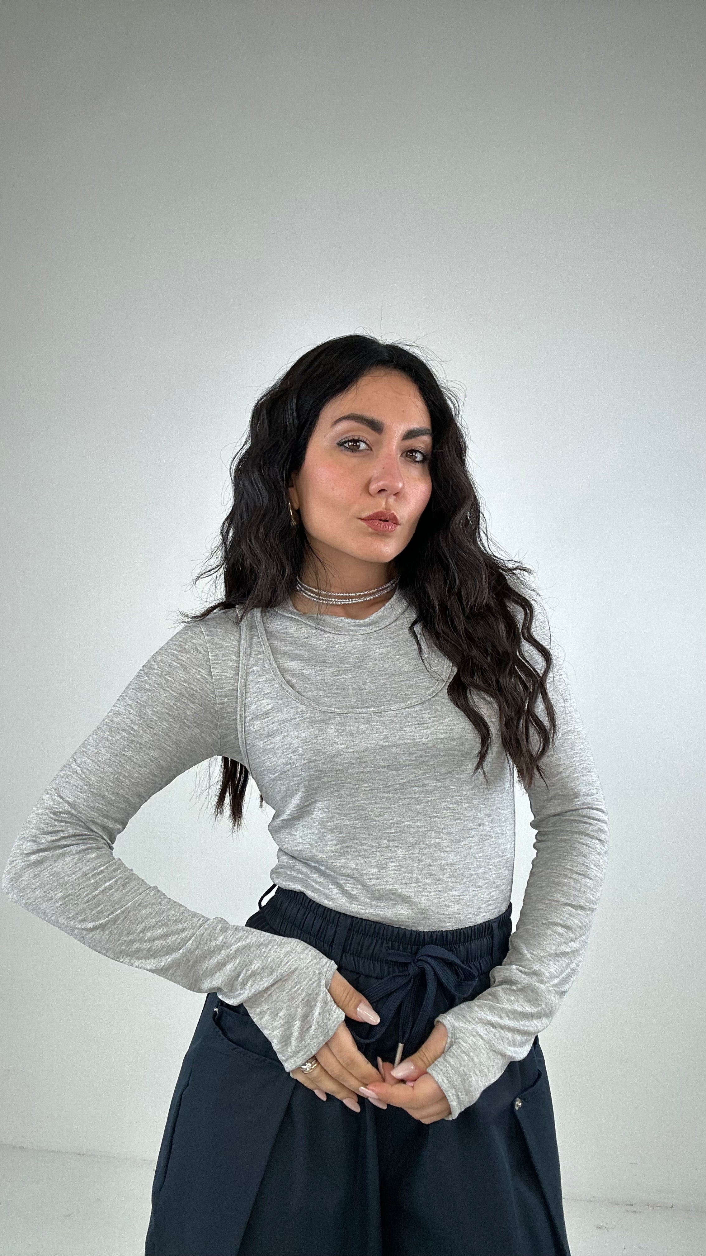 Maglia E CANOTTA - GRIGIO