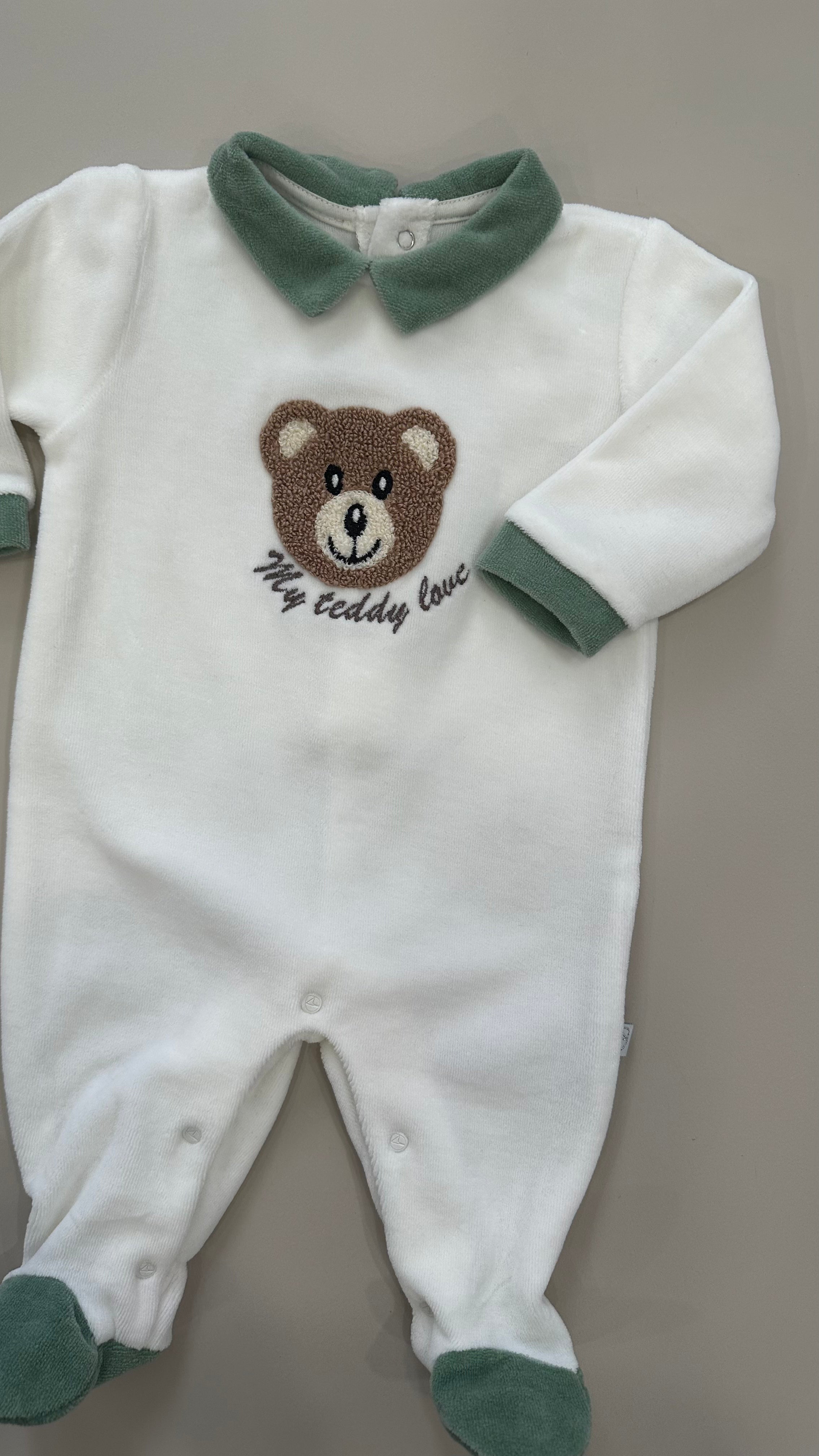 Tutina CINIGLIA MY TEDDY LOVE - VERDE