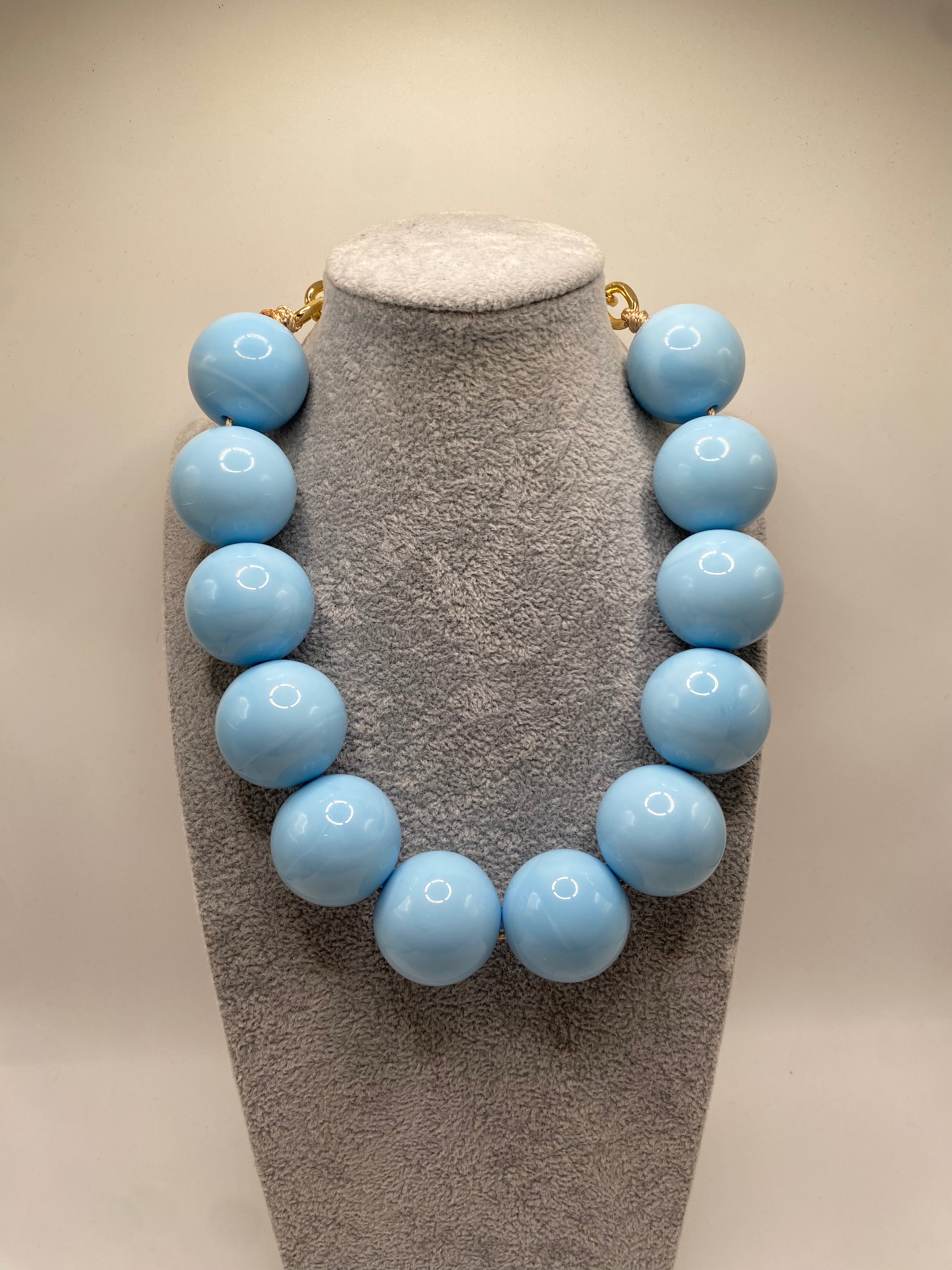Collana PERLA BIG - CELESTE