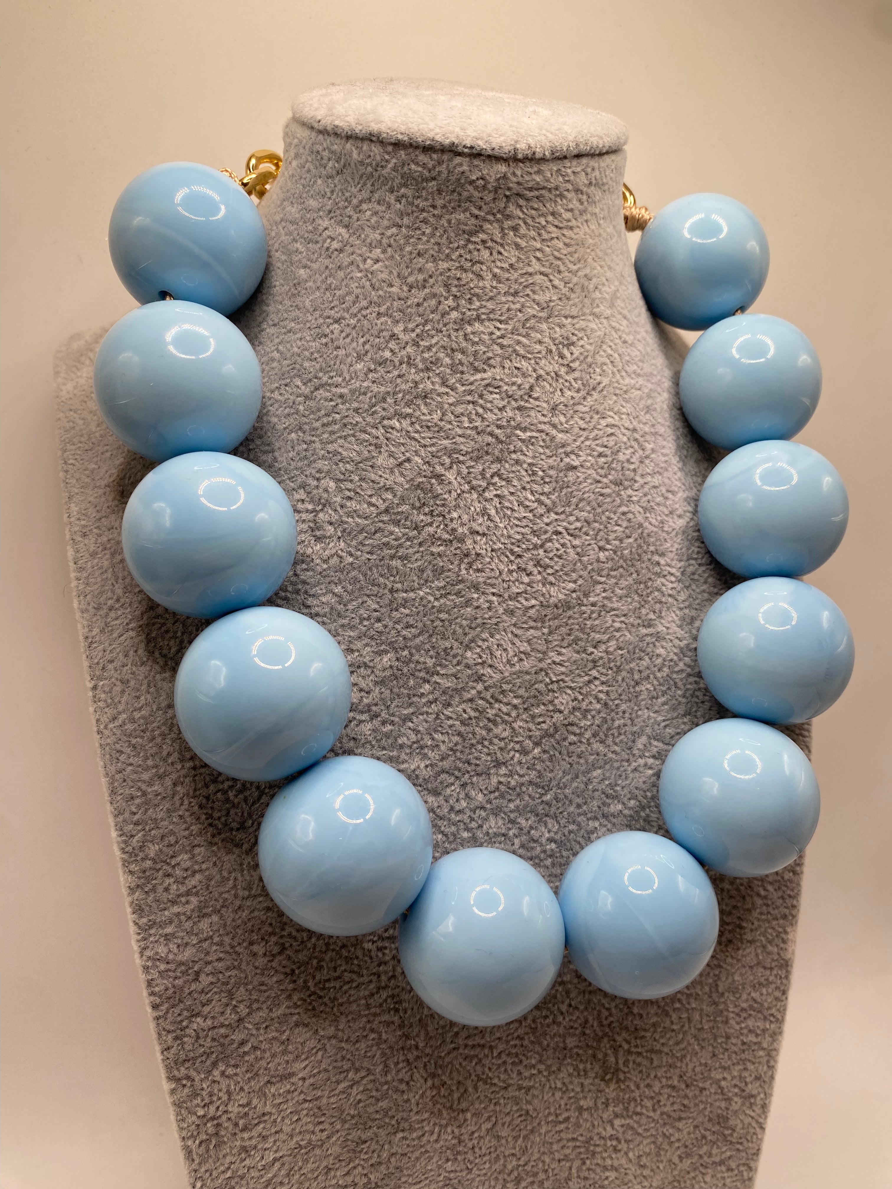 Collana PERLA BIG - CELESTE