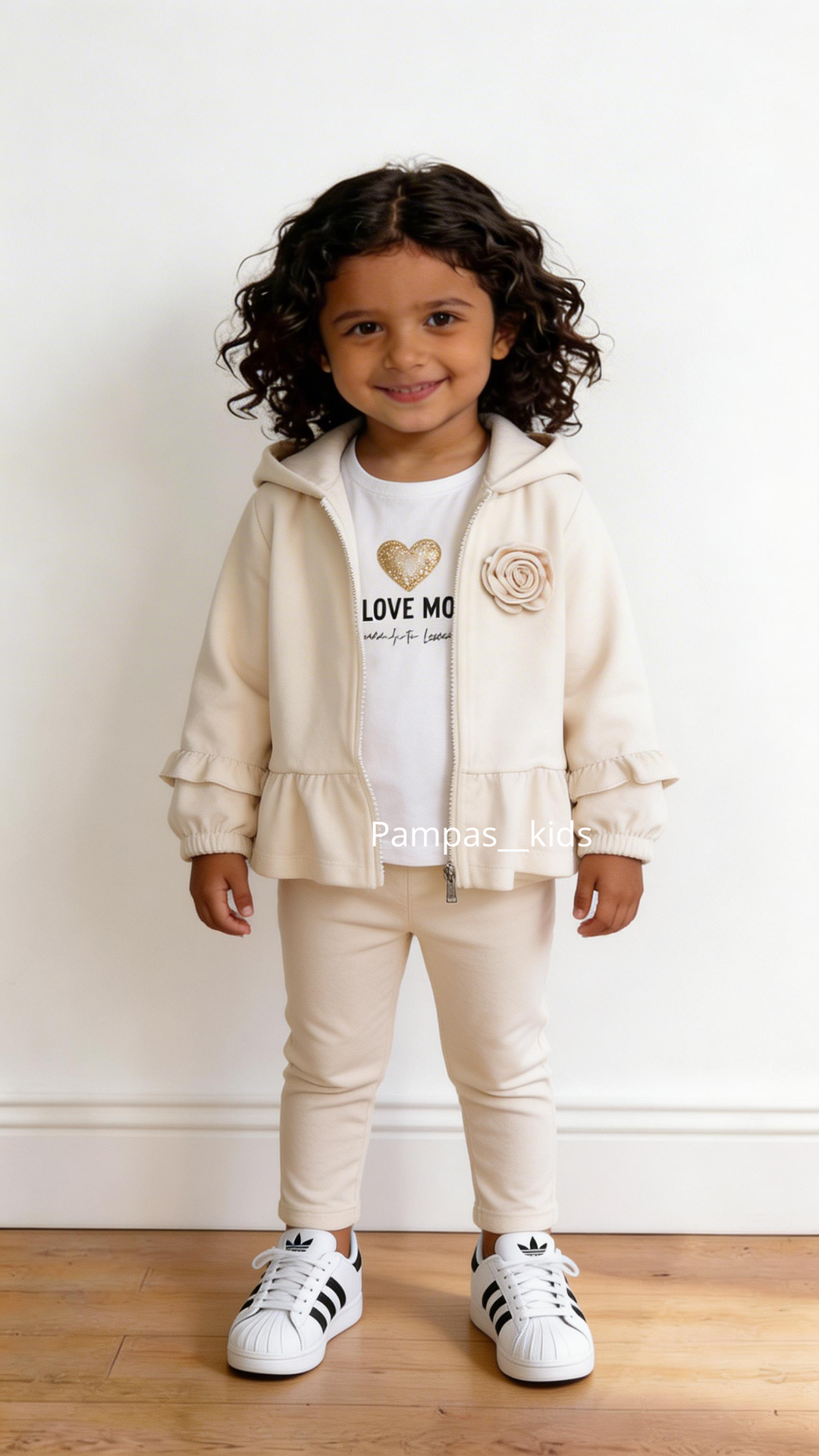 Tuta CON SPILLA ROSA 12-36M - BEIGE