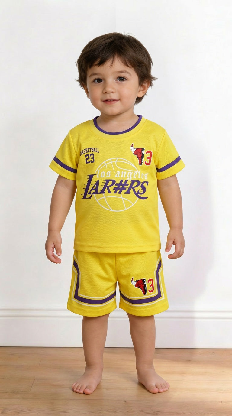 Coordinato BASKEBALL 12-36M - GIALLO