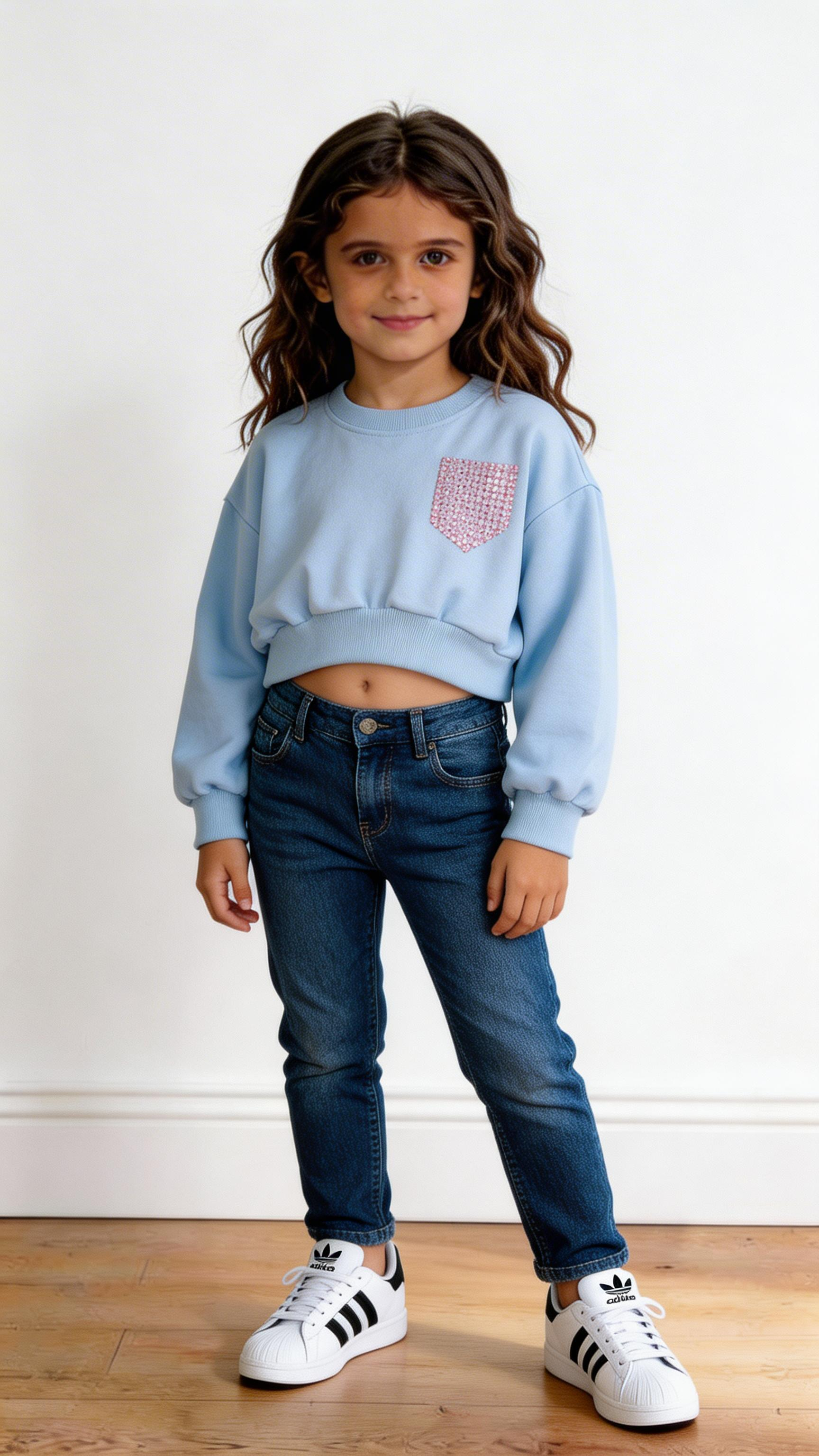 Felpa TASCHINO BRILLO 4-14 - CELESTE